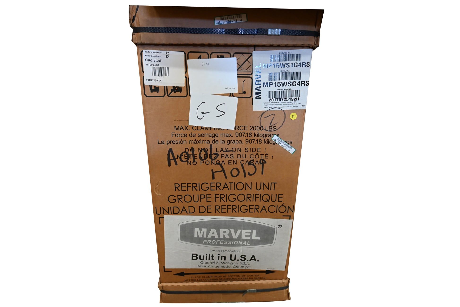 Marvel MP15WSG4RS 15" Stainless Steel Single Zone Wine Cooler