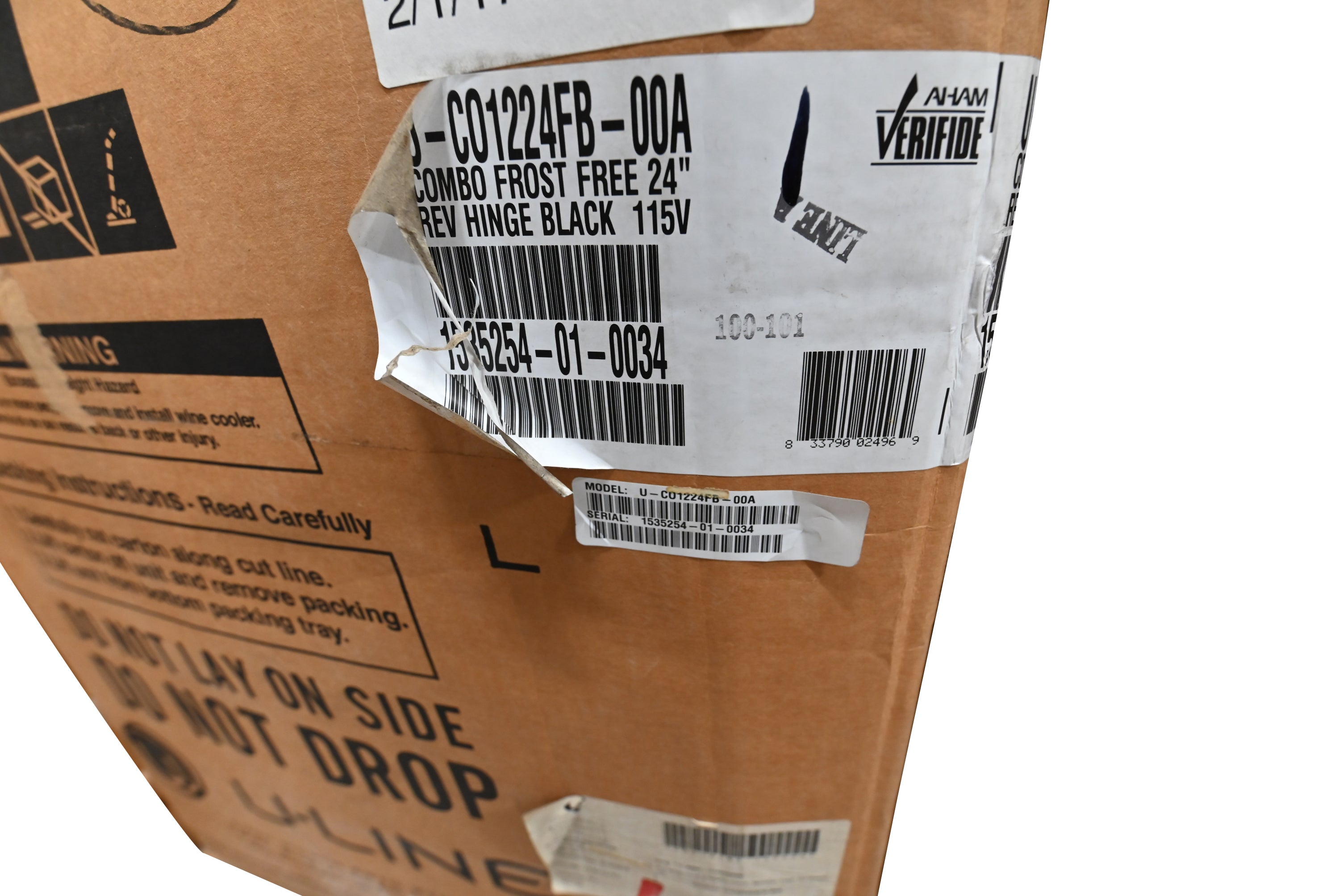 U-Line U-CO1224FB-00A 24" Black Undercounter Refrigerator