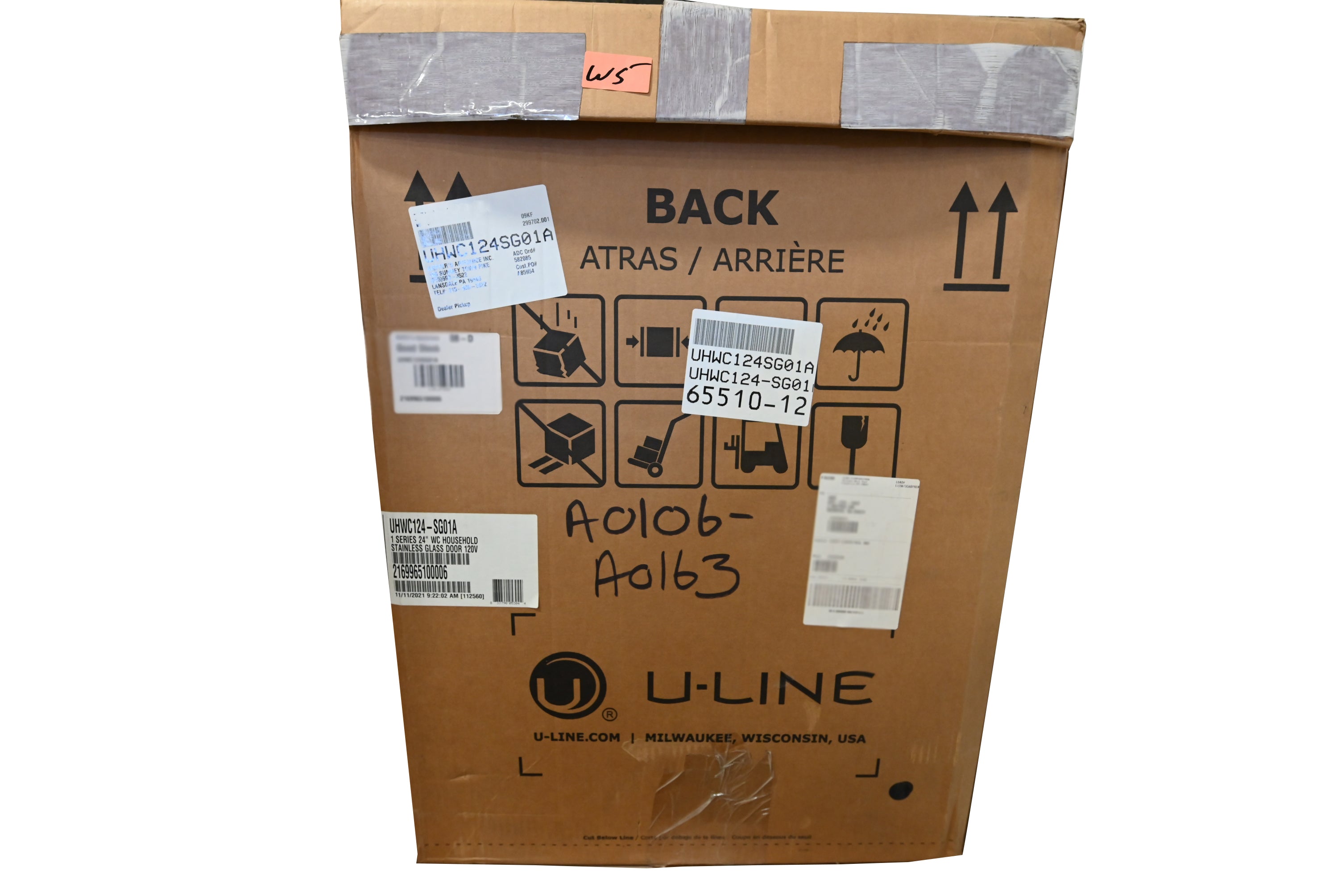 U-Line UHWC124-SG01A 24" Stainless Steel Wine Cooler