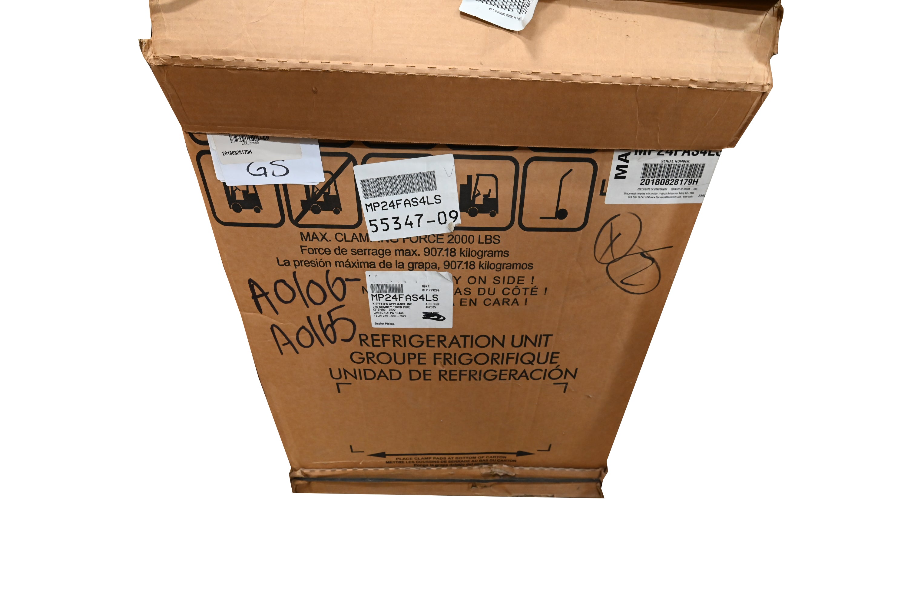 Marvel MP24FAS4LS 24" Stainless Steel Undercounter Freezer