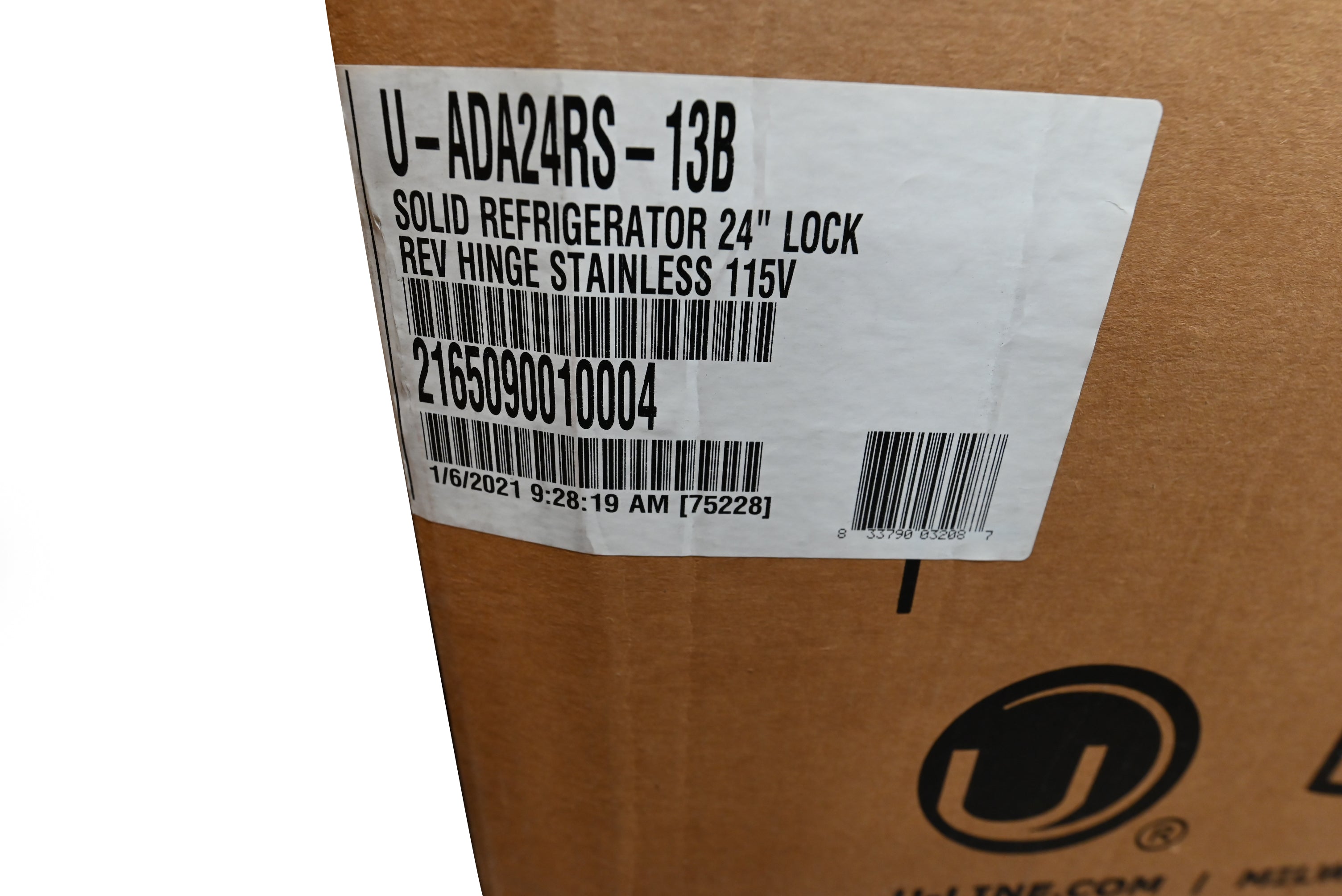 U-Line ADA24RS13B 24" Stainless Steel Compact Refrigerator, ADA Compliant