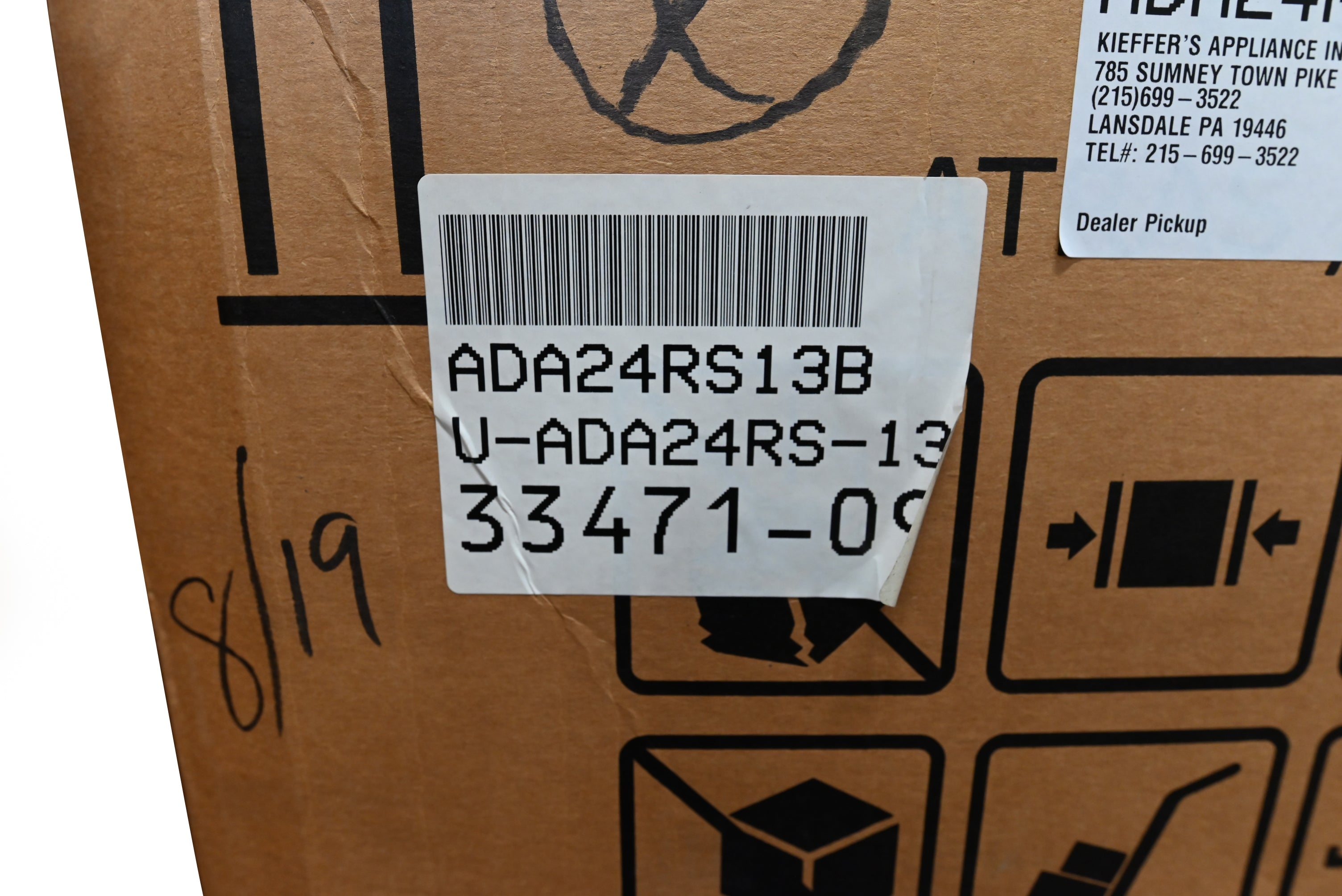 U-Line ADA24RS13B 24" Stainless Steel Compact Refrigerator, ADA Compliant