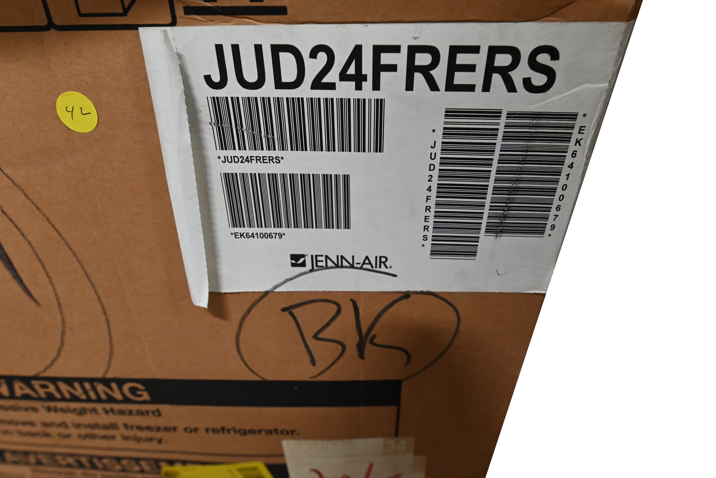 JennAir JUD24FRERS 24" Stainless Steel Double Drawer Refrigerator