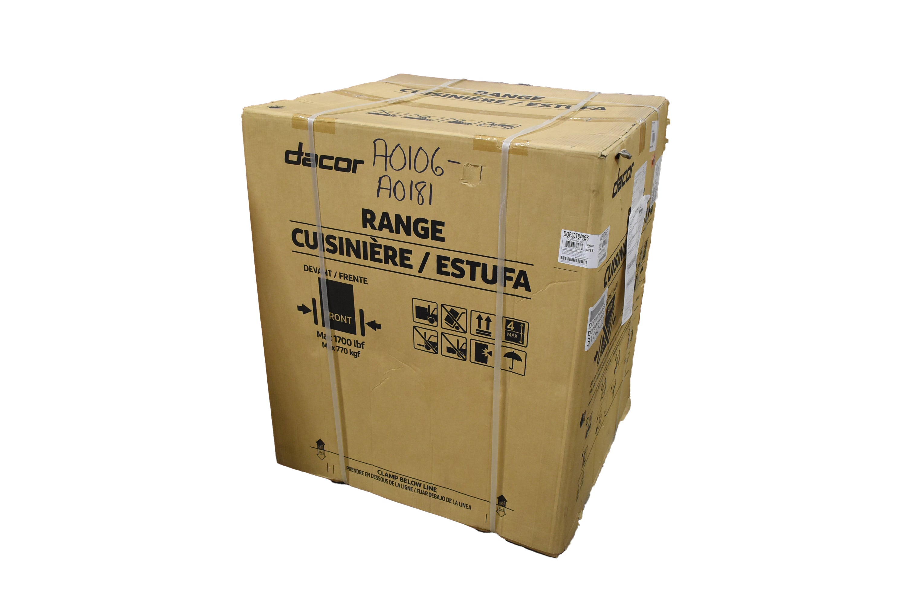 Dacor DOP30T840GS 30" Stainless Steel Smart Gas Range