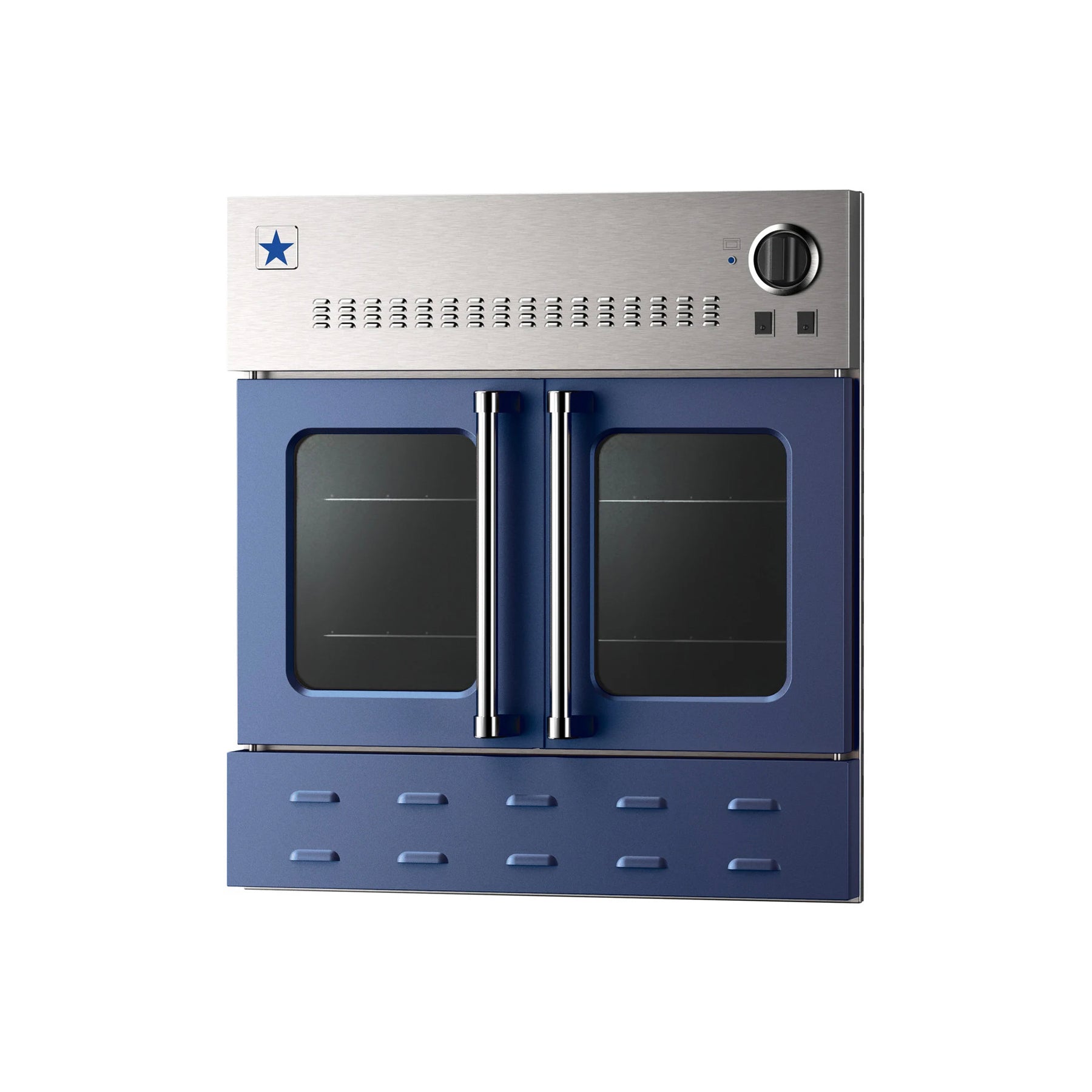 BlueStar BWO30AGS 30" Cobalt Blue French Door Gas/LP Single Wall Oven