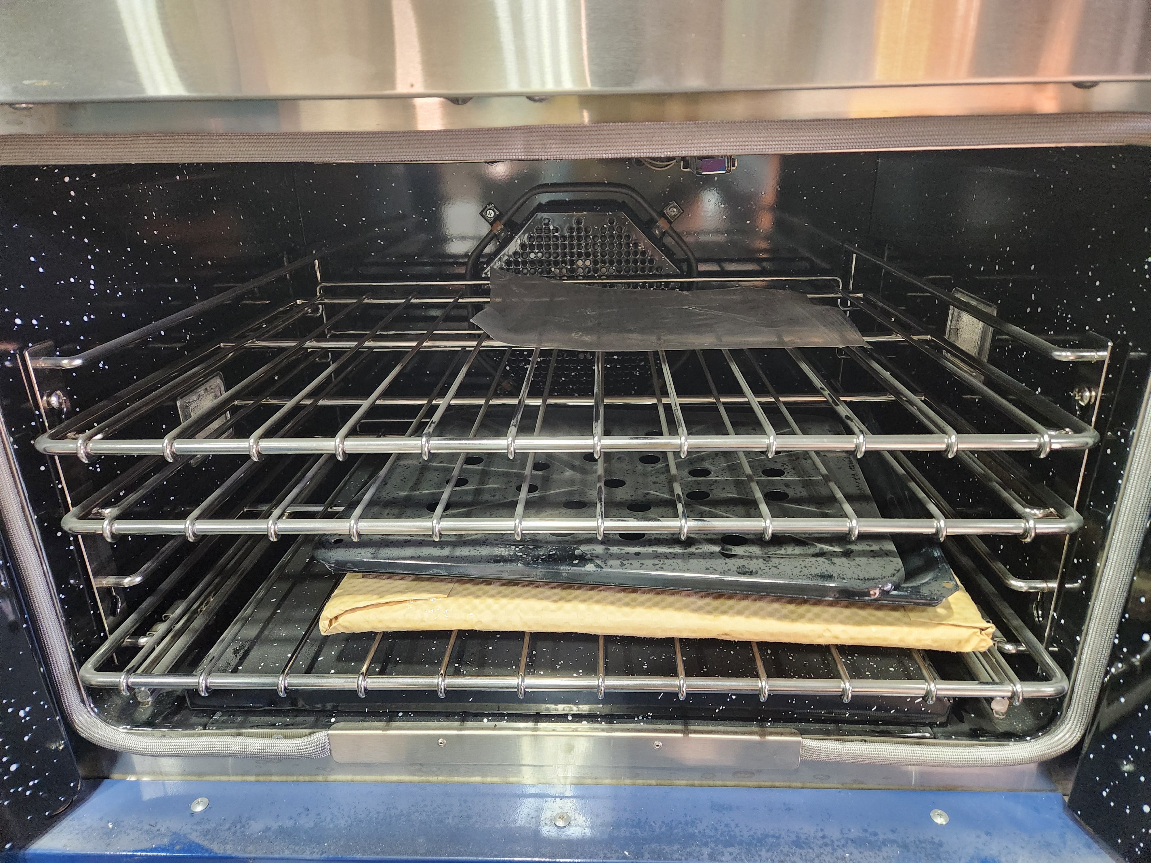 BlueStar BWO30AGS 30" Cobalt Blue French Door Gas/LP Single Wall Oven