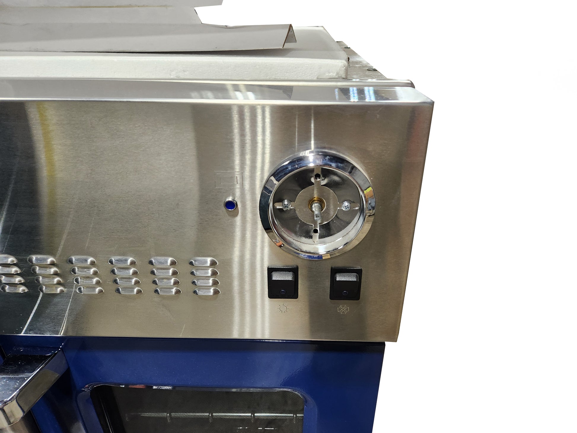 BlueStar BWO30AGS 30" Cobalt Blue French Door Gas/LP Single Wall Oven