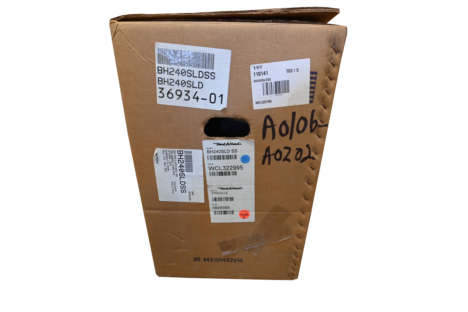 Vent-A-Hood BH240SLDSS 42" Stainless Steel Under Cabinet Hood Liner Insert