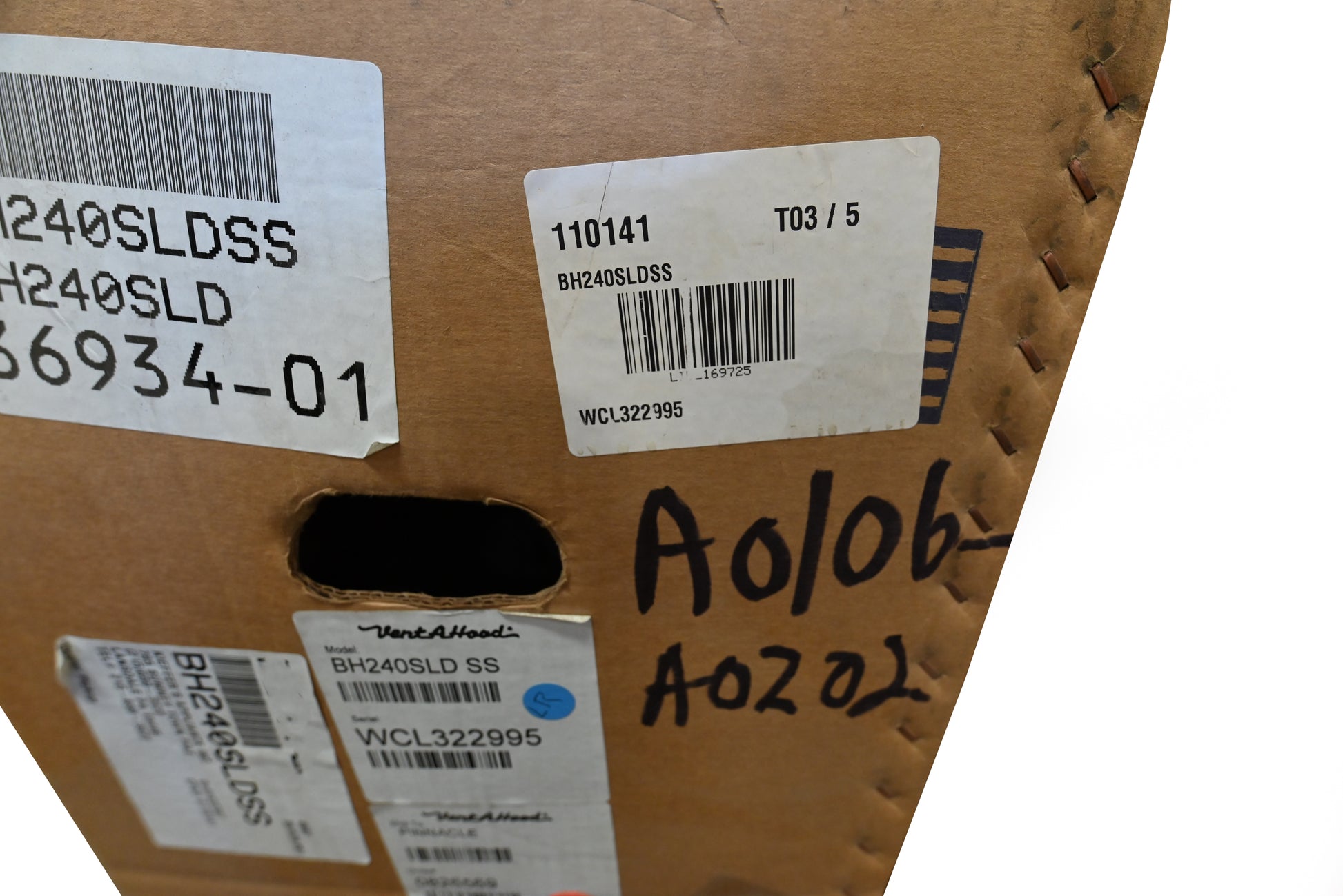 Vent-A-Hood BH240SLDSS 42" Stainless Steel Under Cabinet Hood Liner Insert