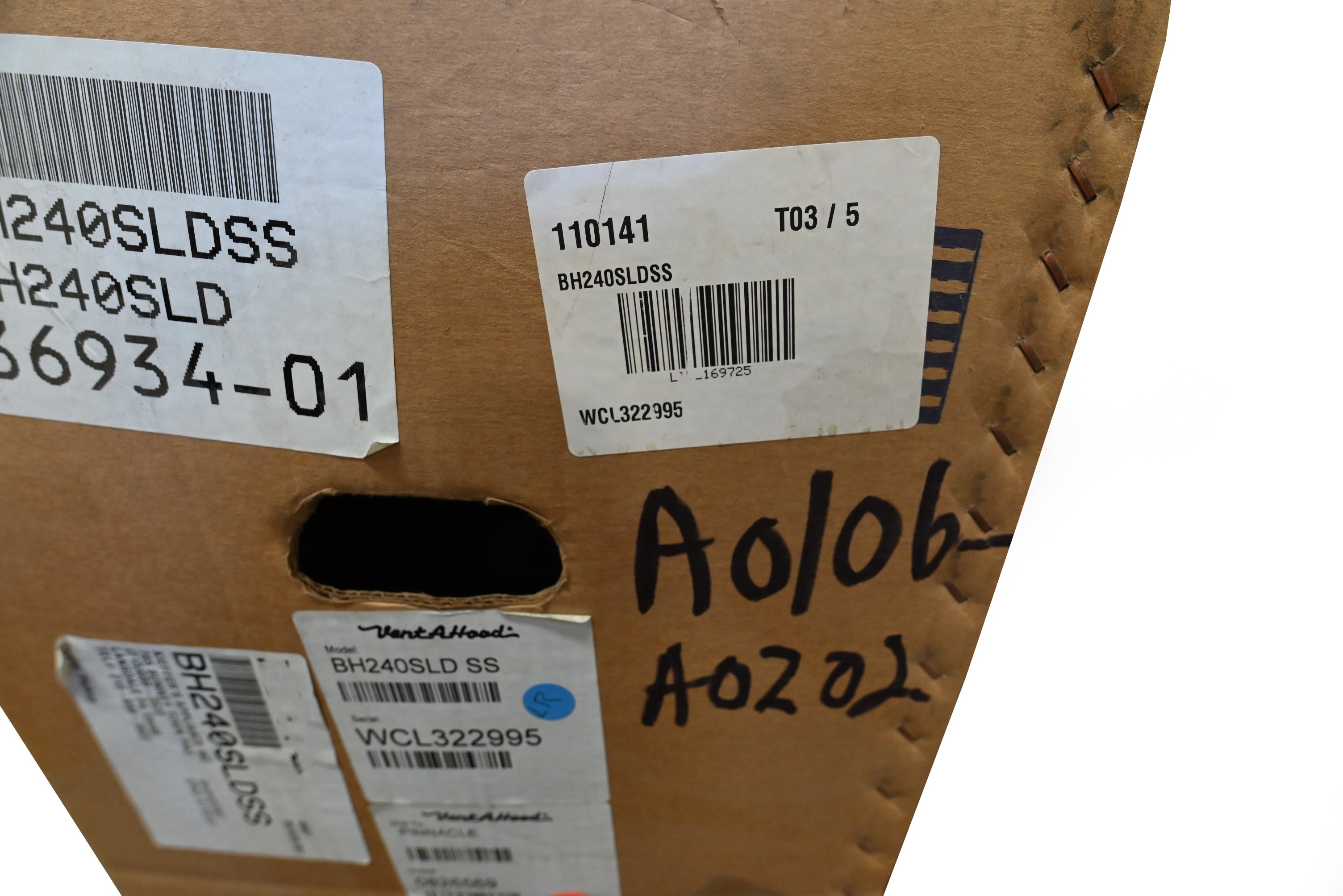 Vent-A-Hood BH240SLDSS 42" Stainless Steel Under Cabinet Hood Liner Insert