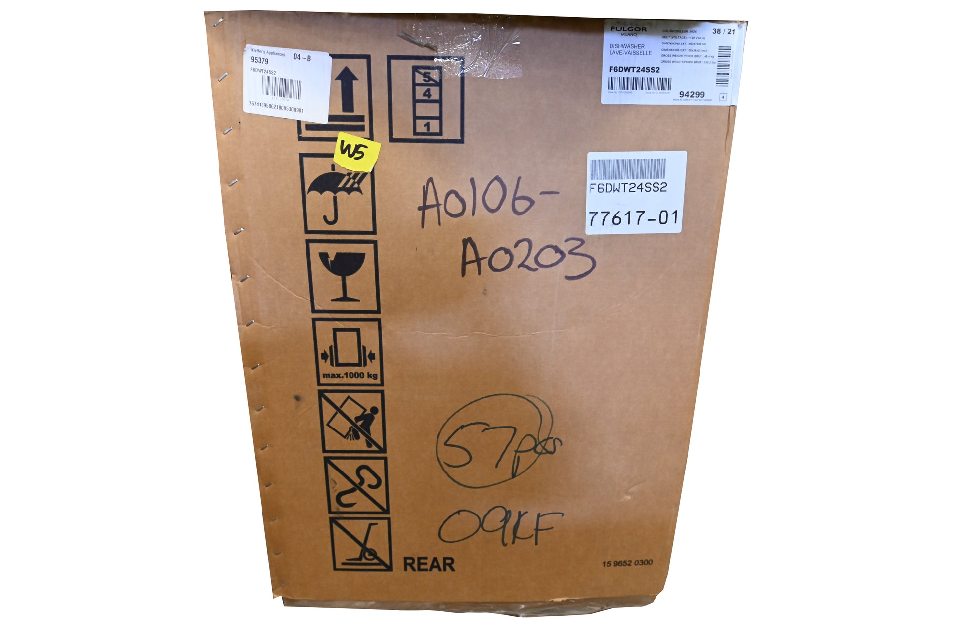 Fulgor Milano F6DWT24SS2 24" Stainless Steel Dishwasher