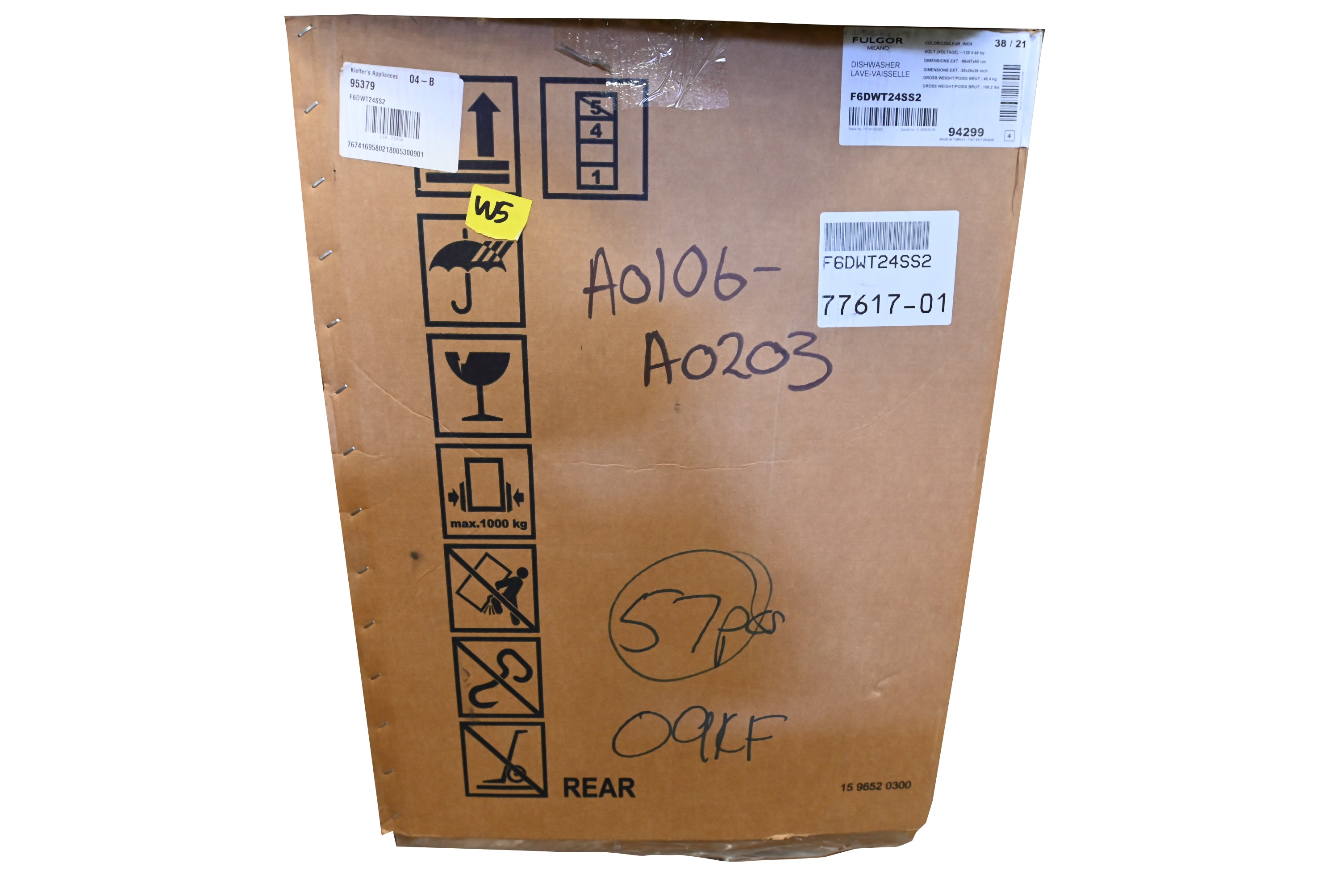 Fulgor Milano F6DWT24SS2 24" Stainless Steel Dishwasher