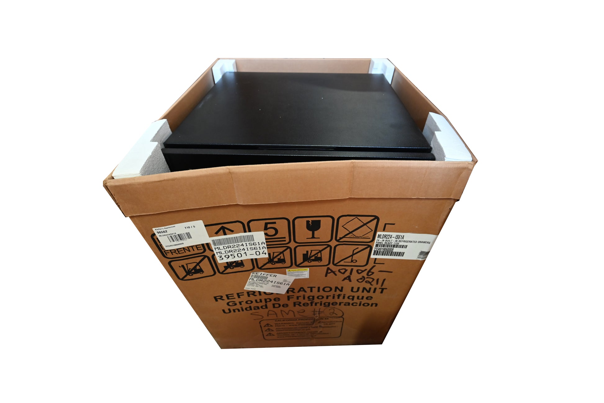 Marvel MLDR224-IS61A 24" Panel Ready Refrigerator Drawers