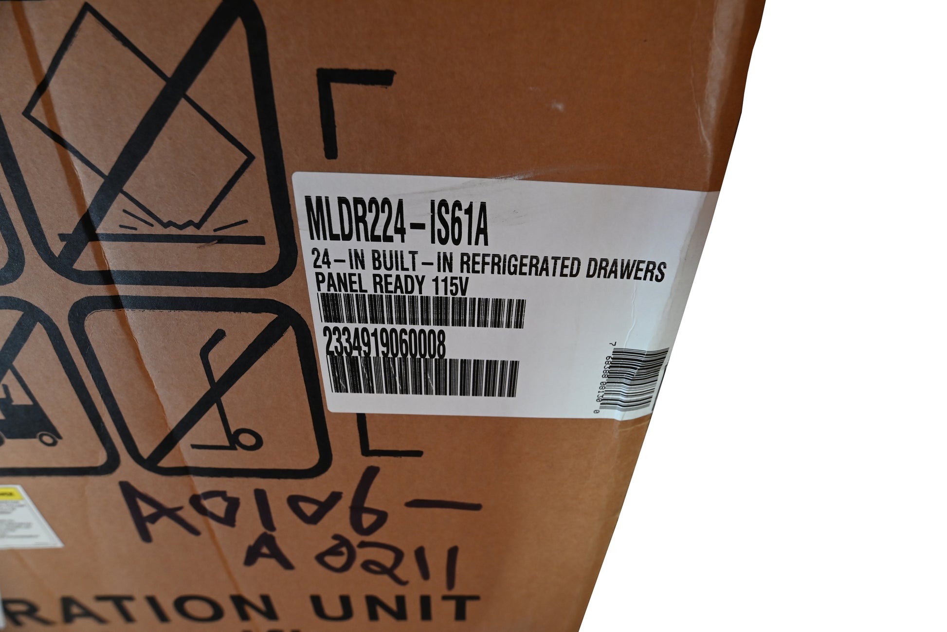 Marvel MLDR224-IS61A 24" Panel Ready Refrigerator Drawers