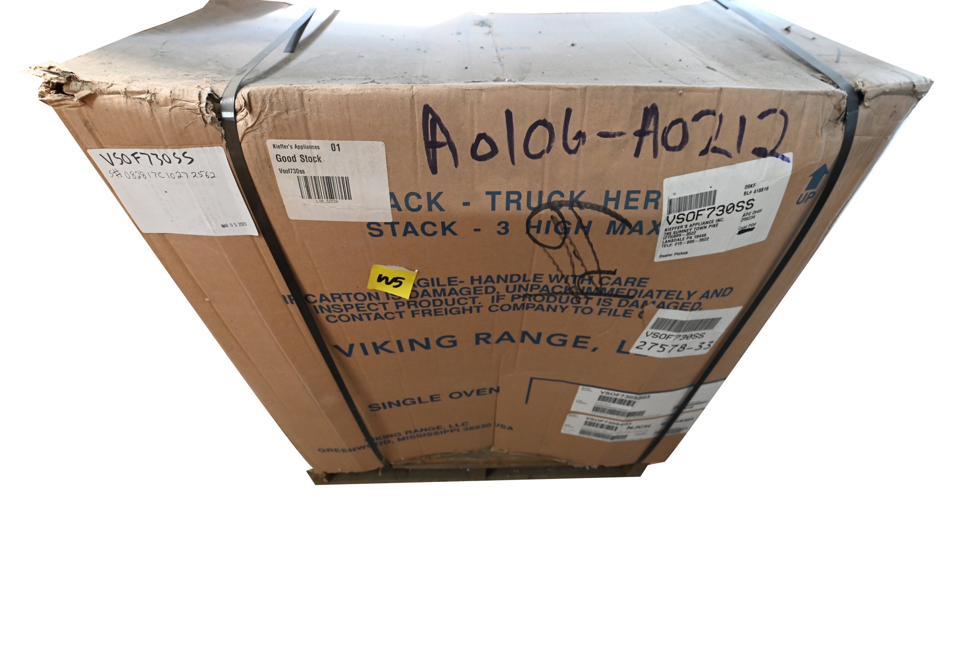 Viking VSOF730SS 30" Stainless Steel French Door Single Wall Oven