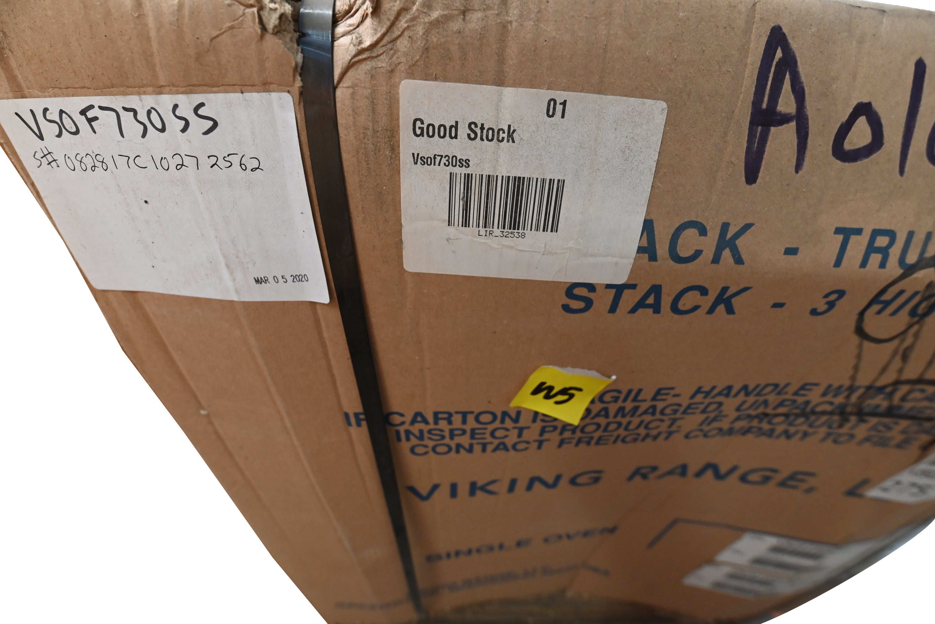 Viking VSOF730SS 30" Stainless Steel French Door Single Wall Oven