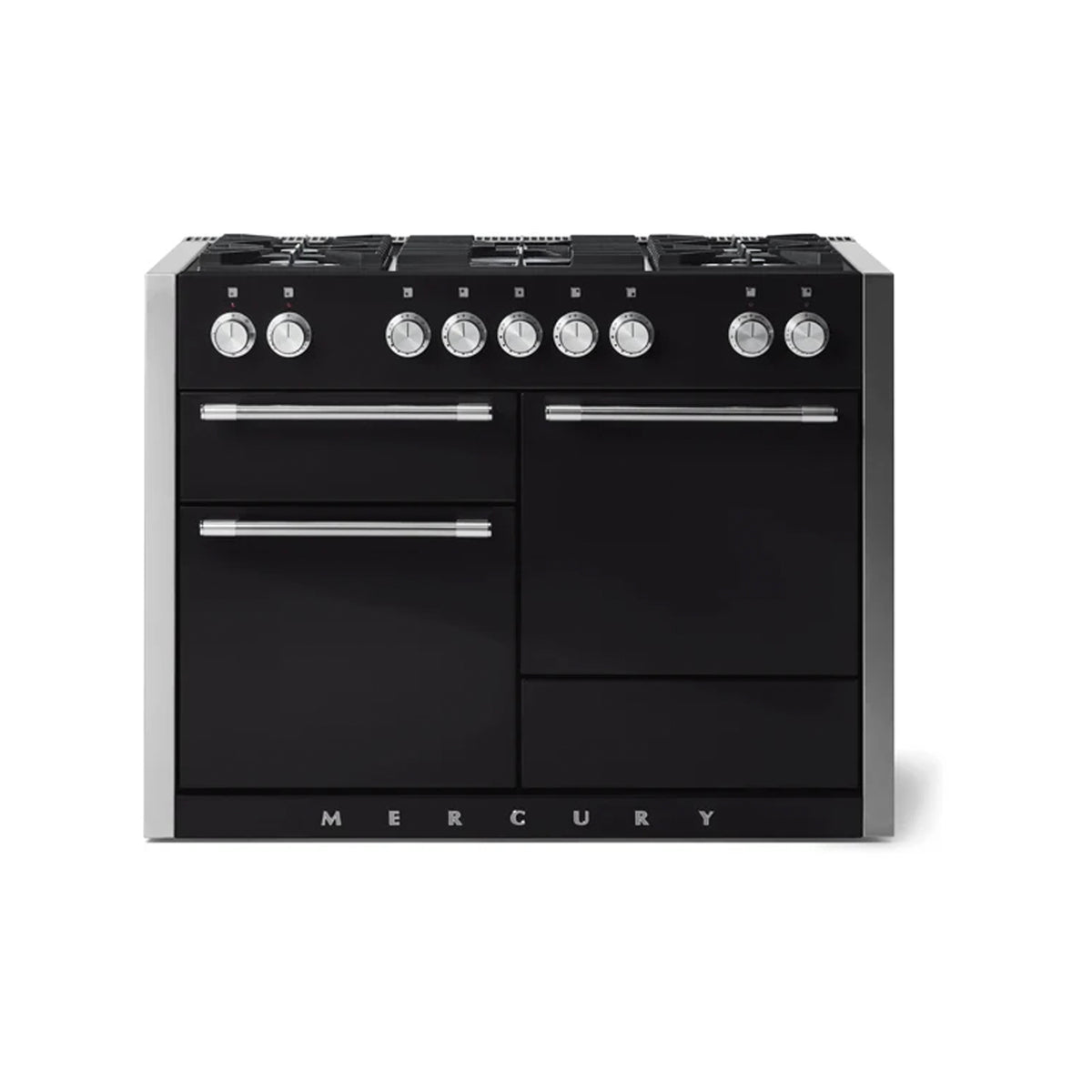 AGA Mercury AMC48DF-ABL 48" Matte Black Dual Fuel Range