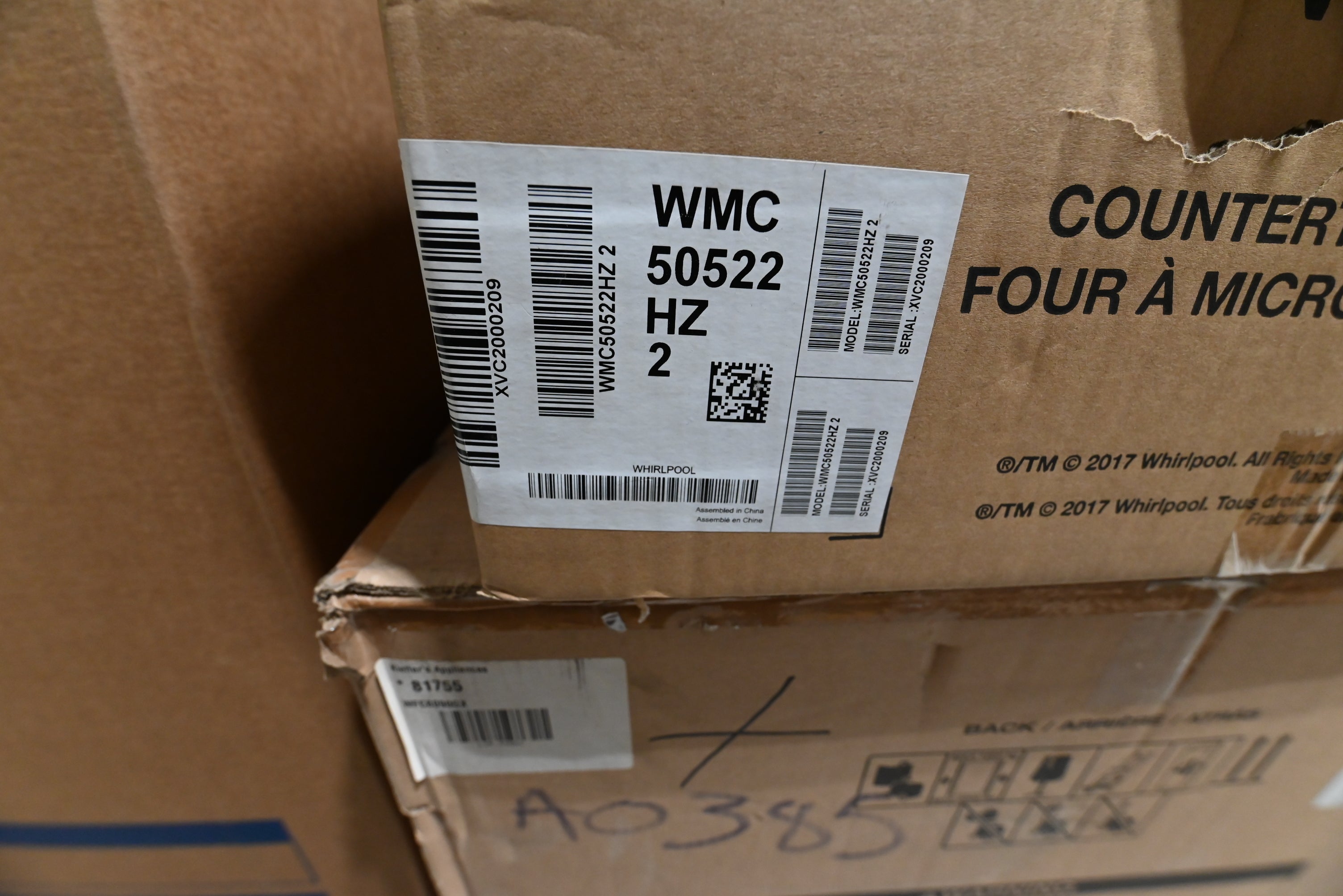 Whirpool WMC50522HZ2 24" Stainless Steel Countertop Microwave