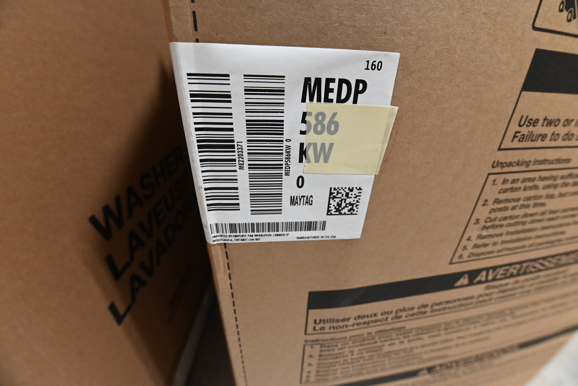 Maytag MEDP586KW 27" White Electric Dryer