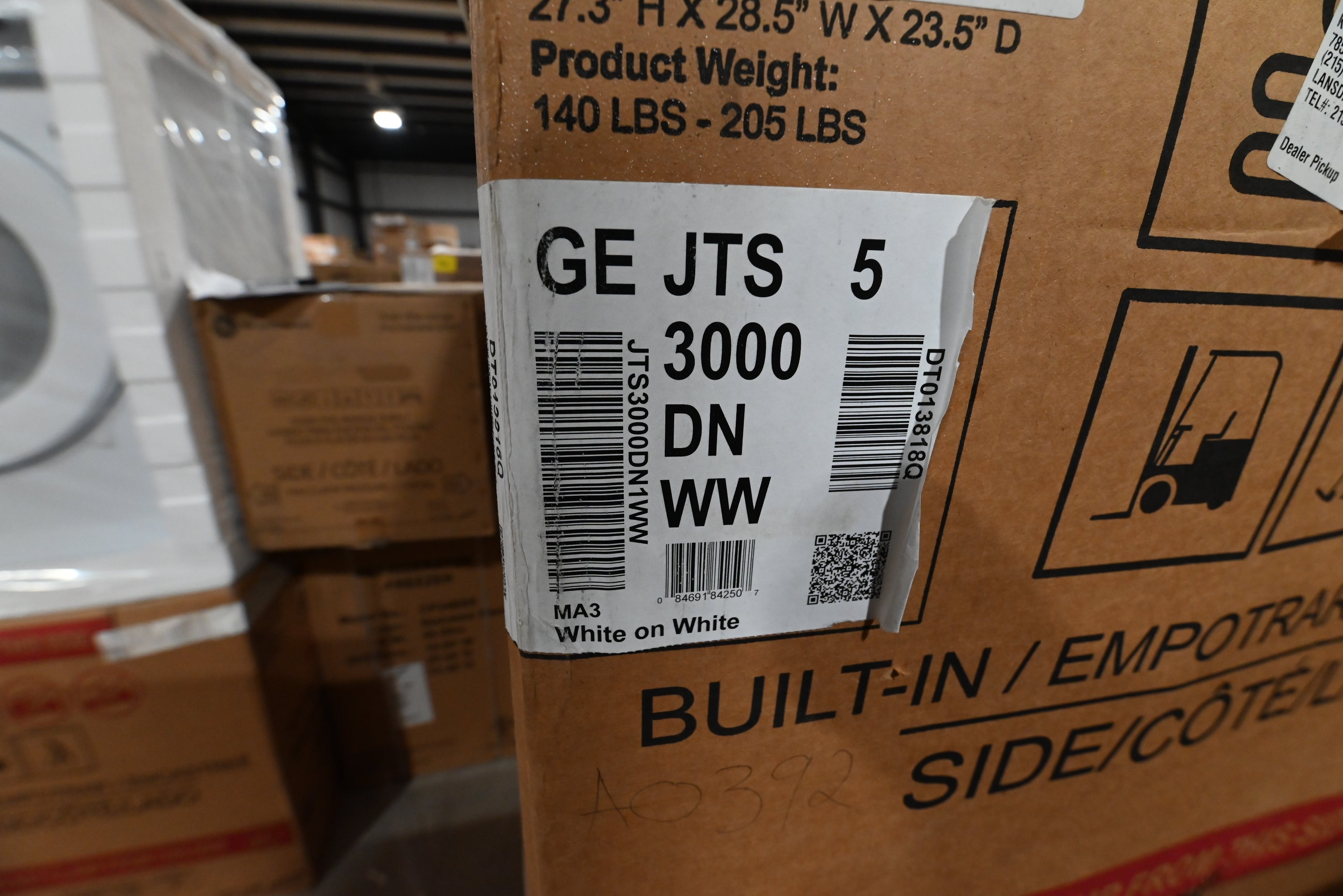 GE JTS3000DNWW 30" White Electric Single Wall Oven