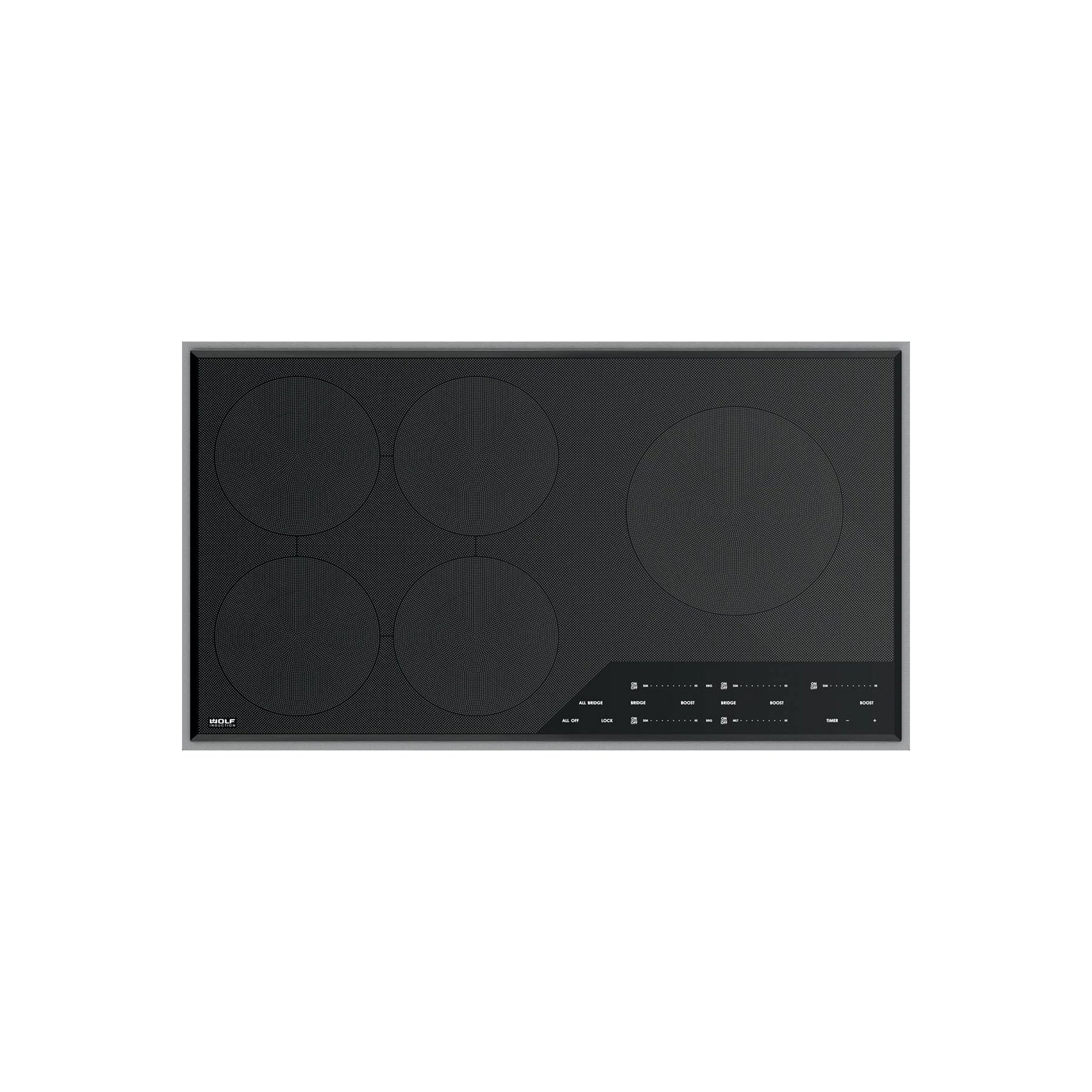 Wolf Certified CI365TFS 36" Black Transitional Framed Induction Cooktop