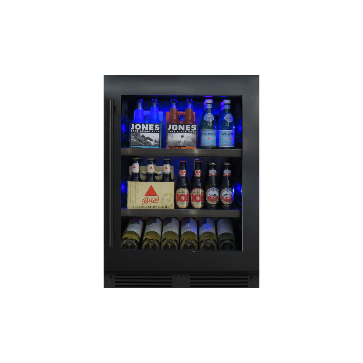 XO XOU24BCGBSR 24" Black Stainless Steel Undercounter Beverage Center