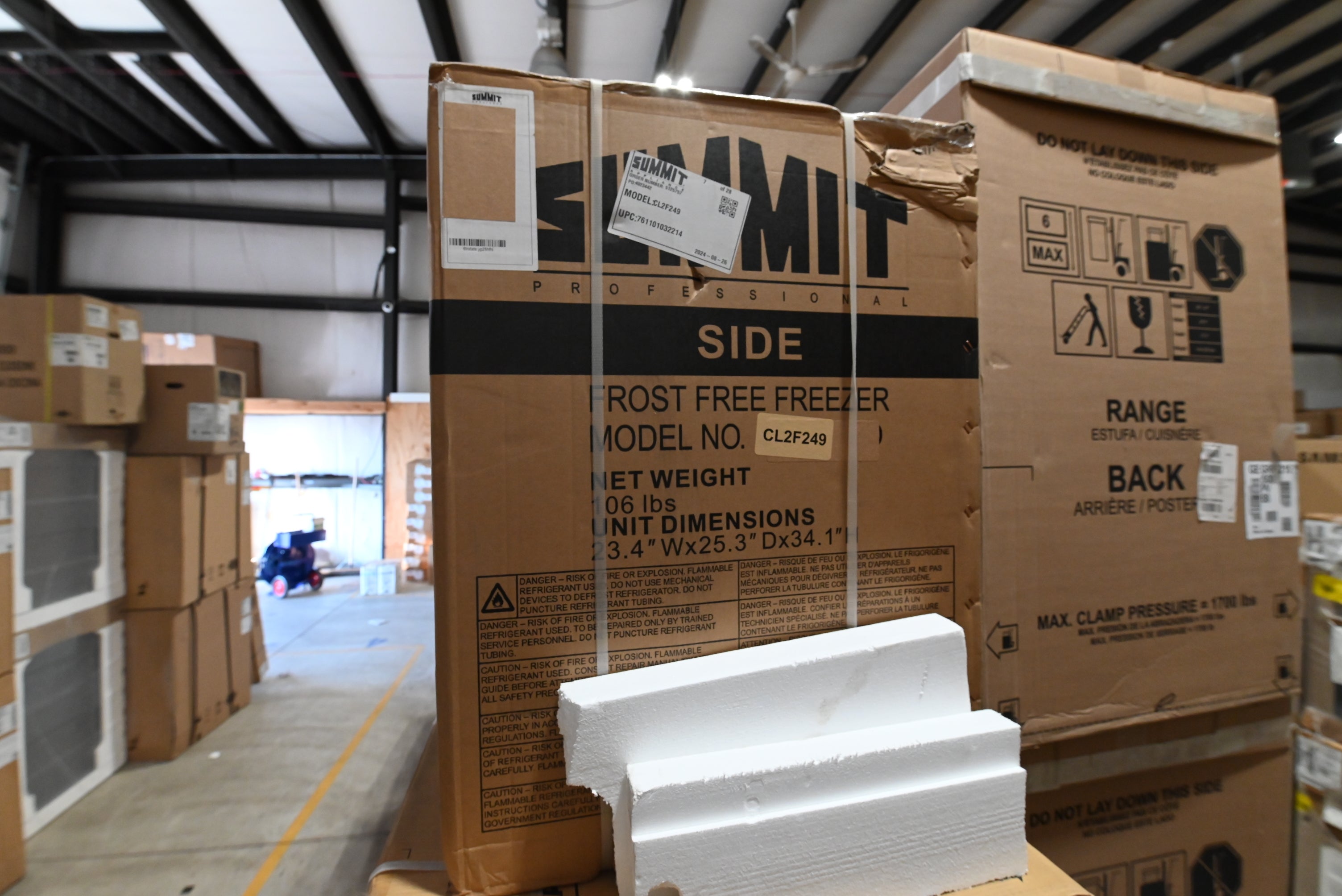 Summit CL2F249 24" Stainless Steel Undercounter Freezer Drawers