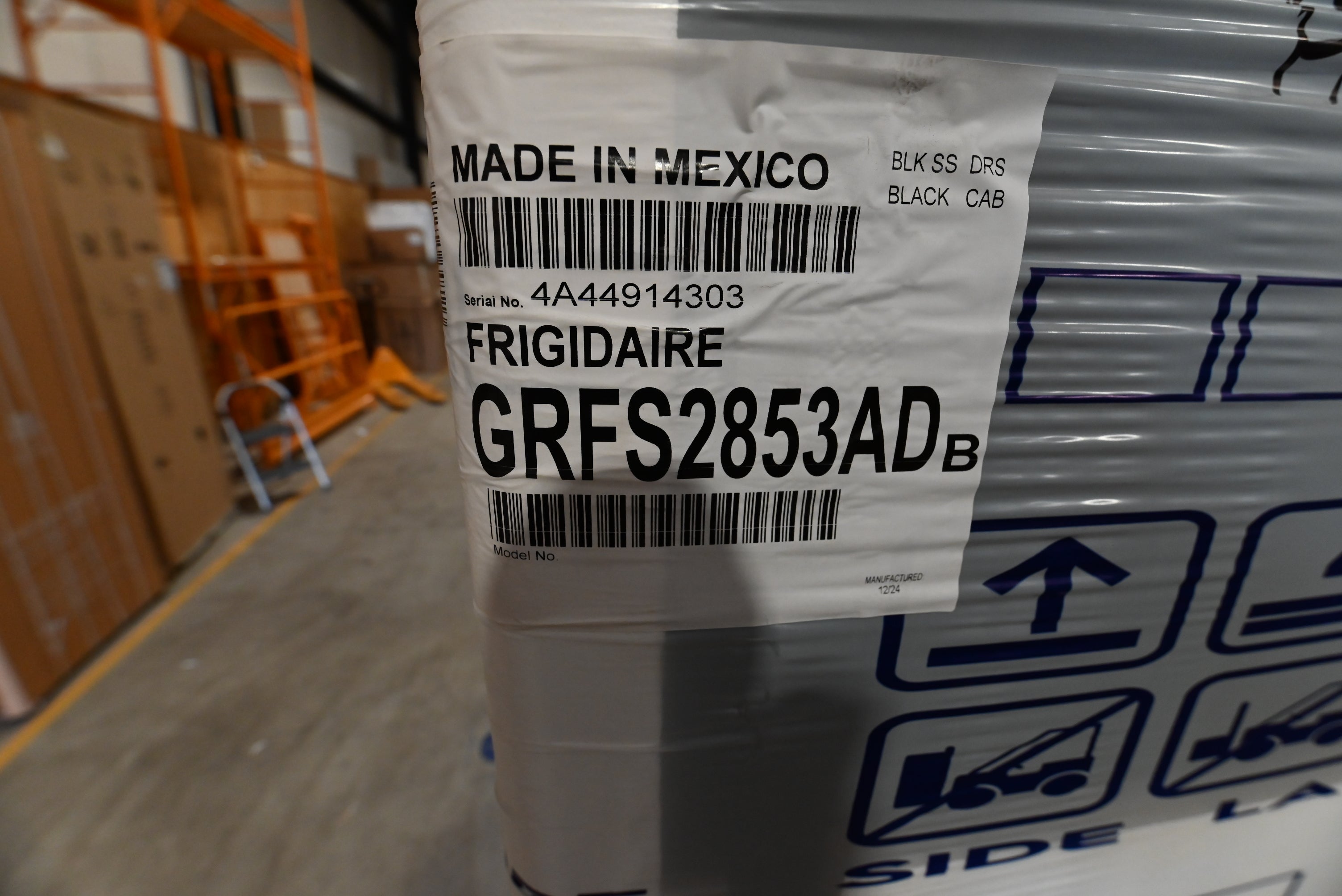 Frigidaire GRFS2853AD 36" Black Stainless Steel French Door Refrigerator