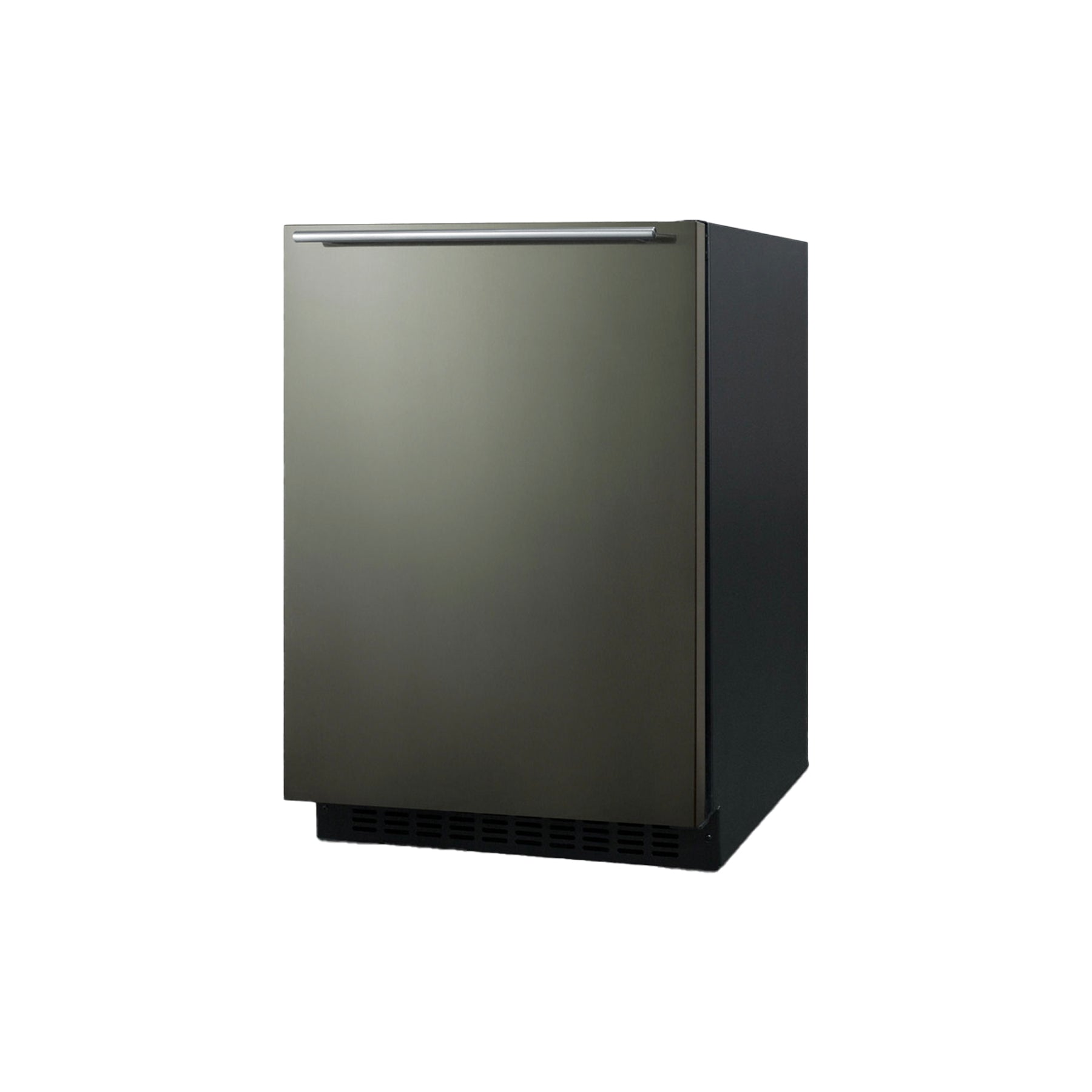 Summit FF64BXKSHH 24" Black Stainless Steel Undercounter All Refrigerator