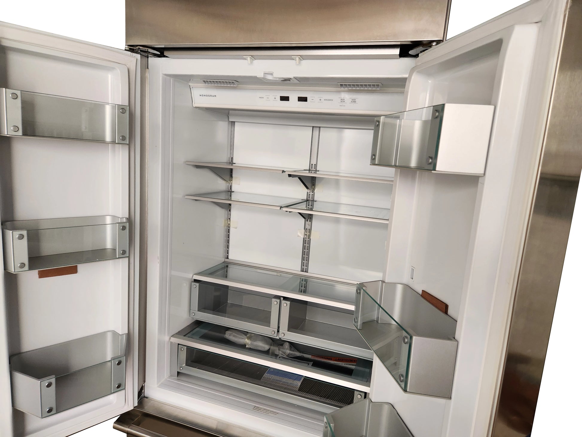 Monogram ZIPS360NNBSS 36" Stainless Steel French Door Refrigerator