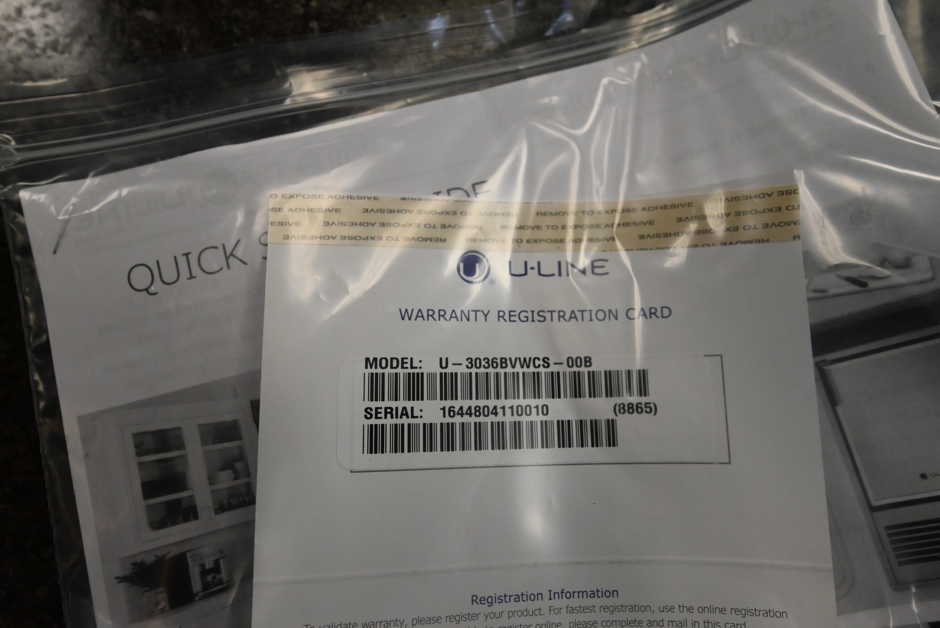 U-Line U3036BVWCS-00B 36" Stainless Steel French Door Beverage and Wine Center