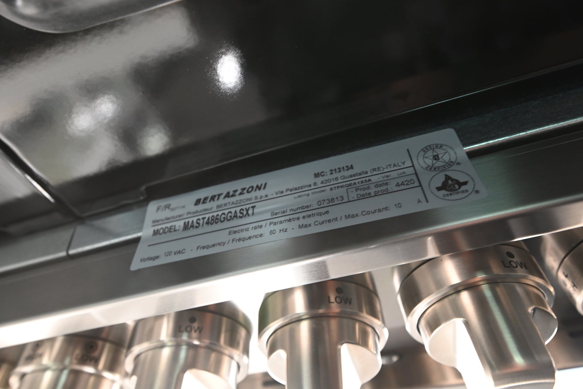 Bertazzoni MAST486GGASXT 48" Stainless Steel Gas Range