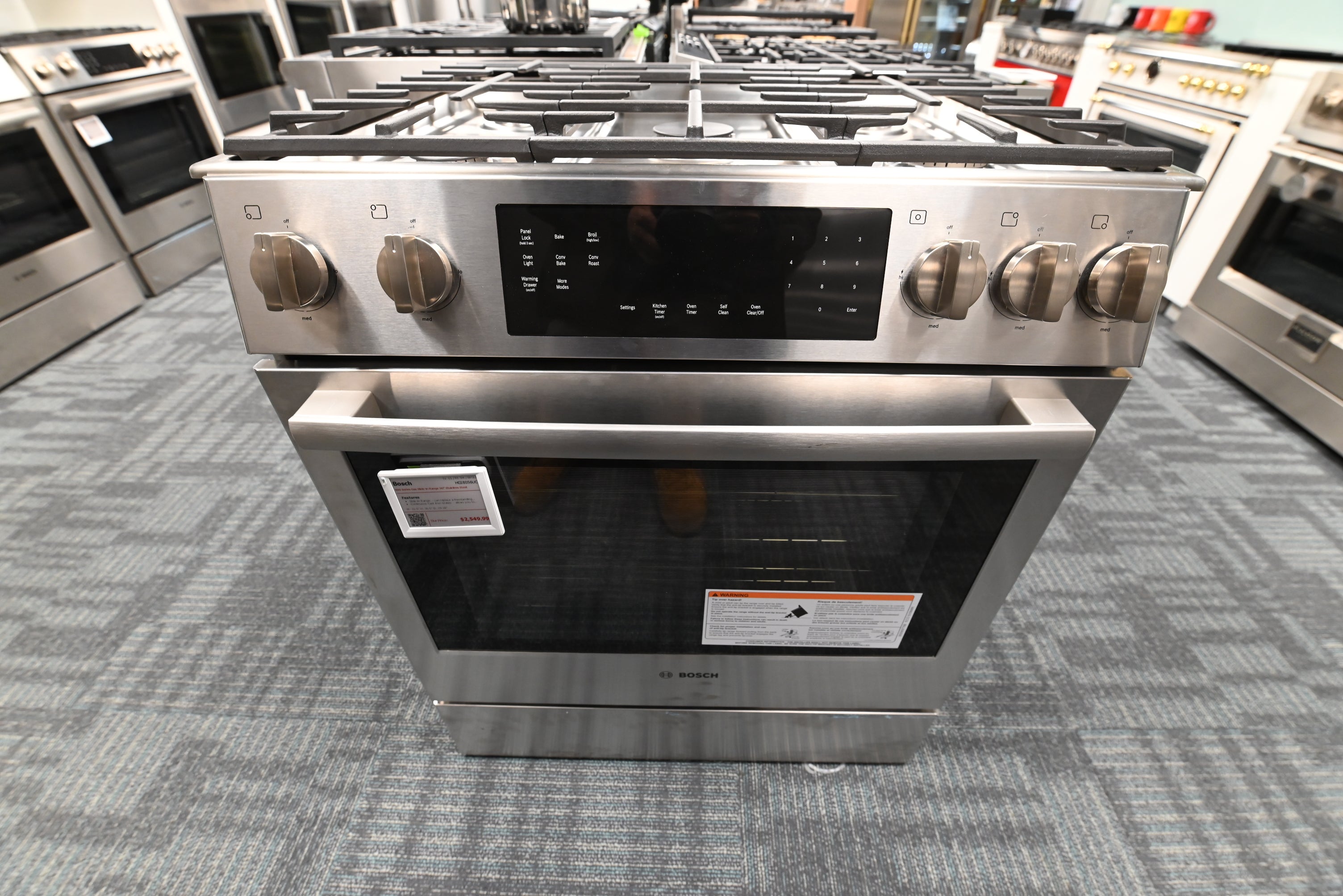 Bosch HGI8056U 30" Stainless Steel Gas Range