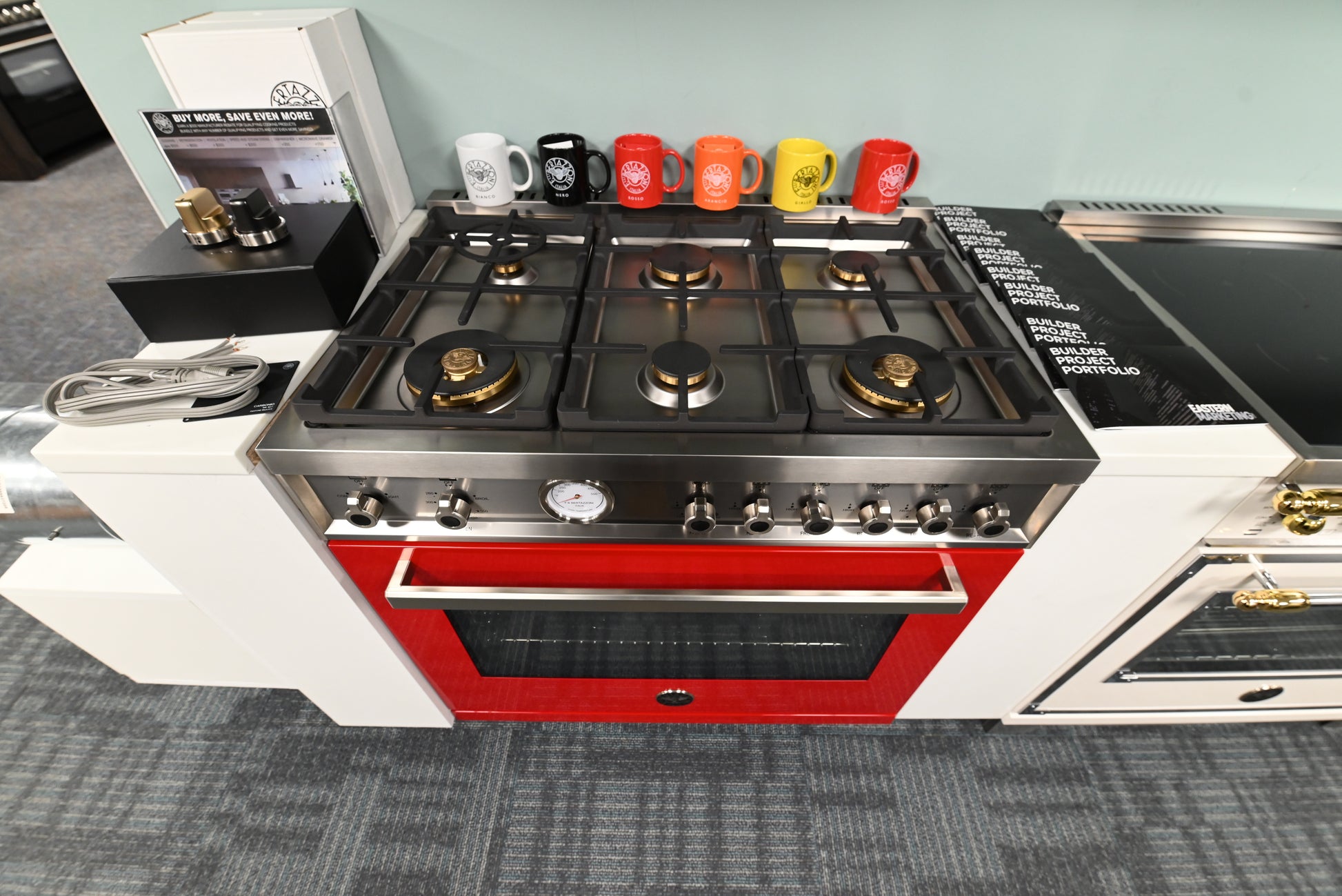 Bertazzoni PROF366GASROT 36" Red Gas Range