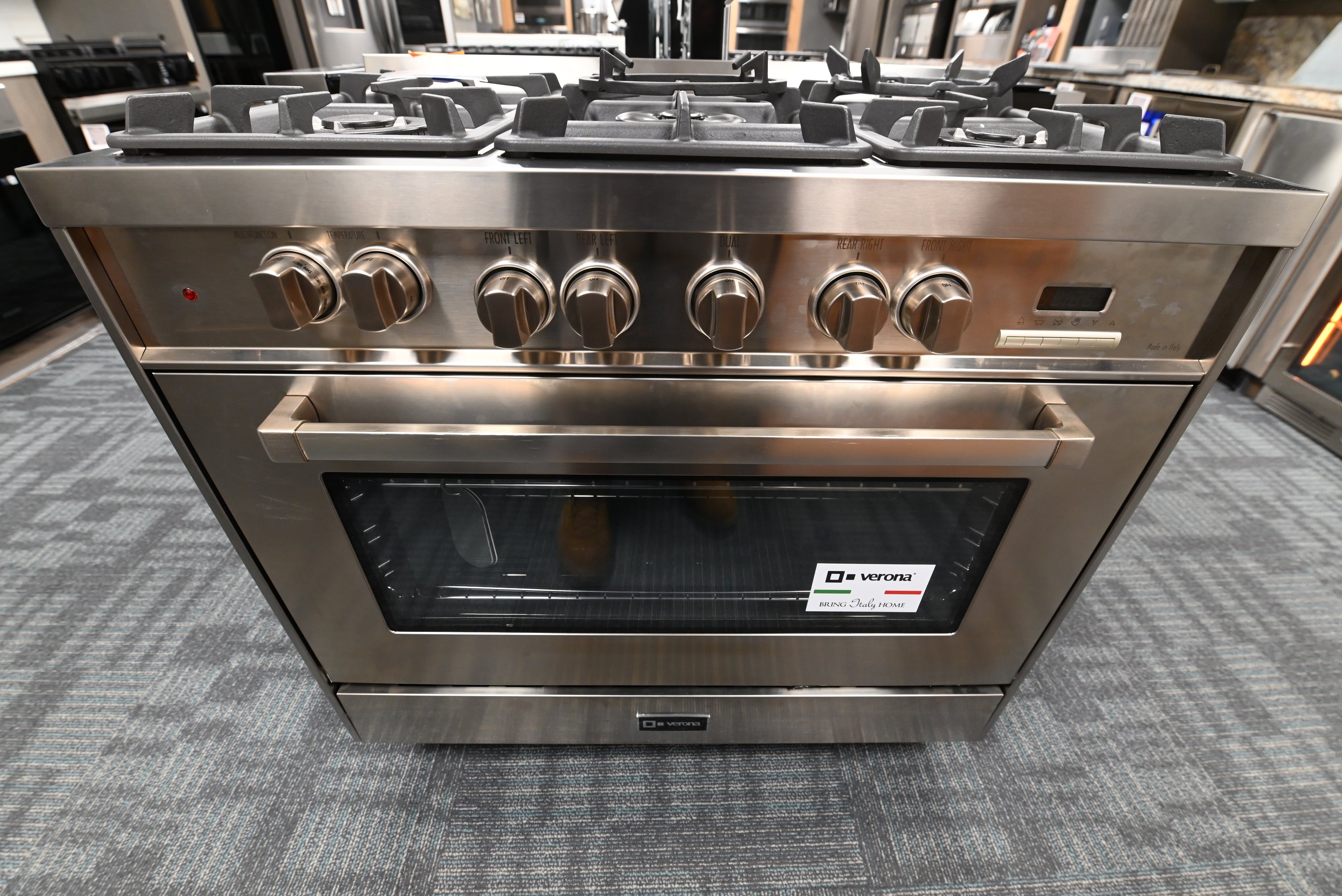 Verona WEFSGE365NSS 36" Stainless Steel Dual Fuel Range
