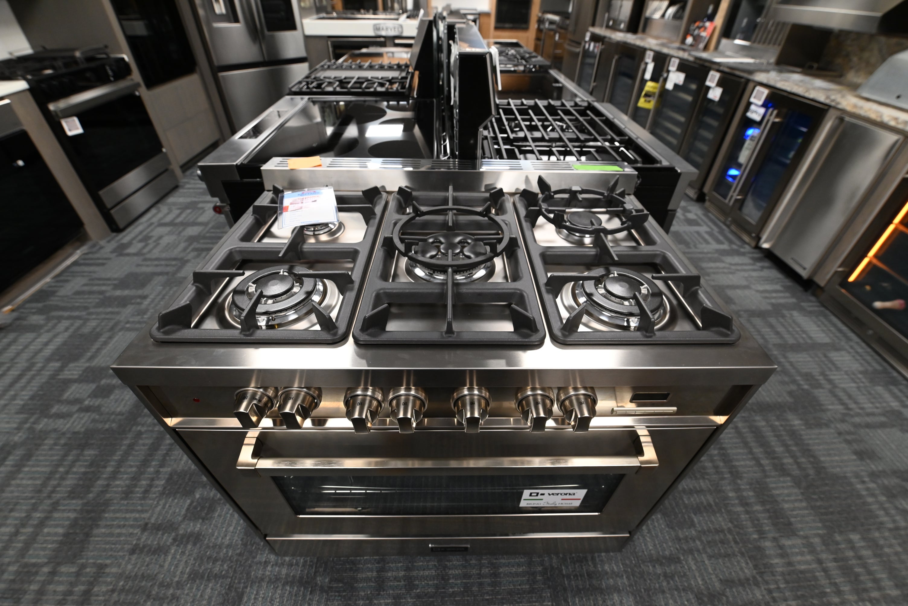 Verona WEFSGE365NSS 36" Stainless Steel Dual Fuel Range