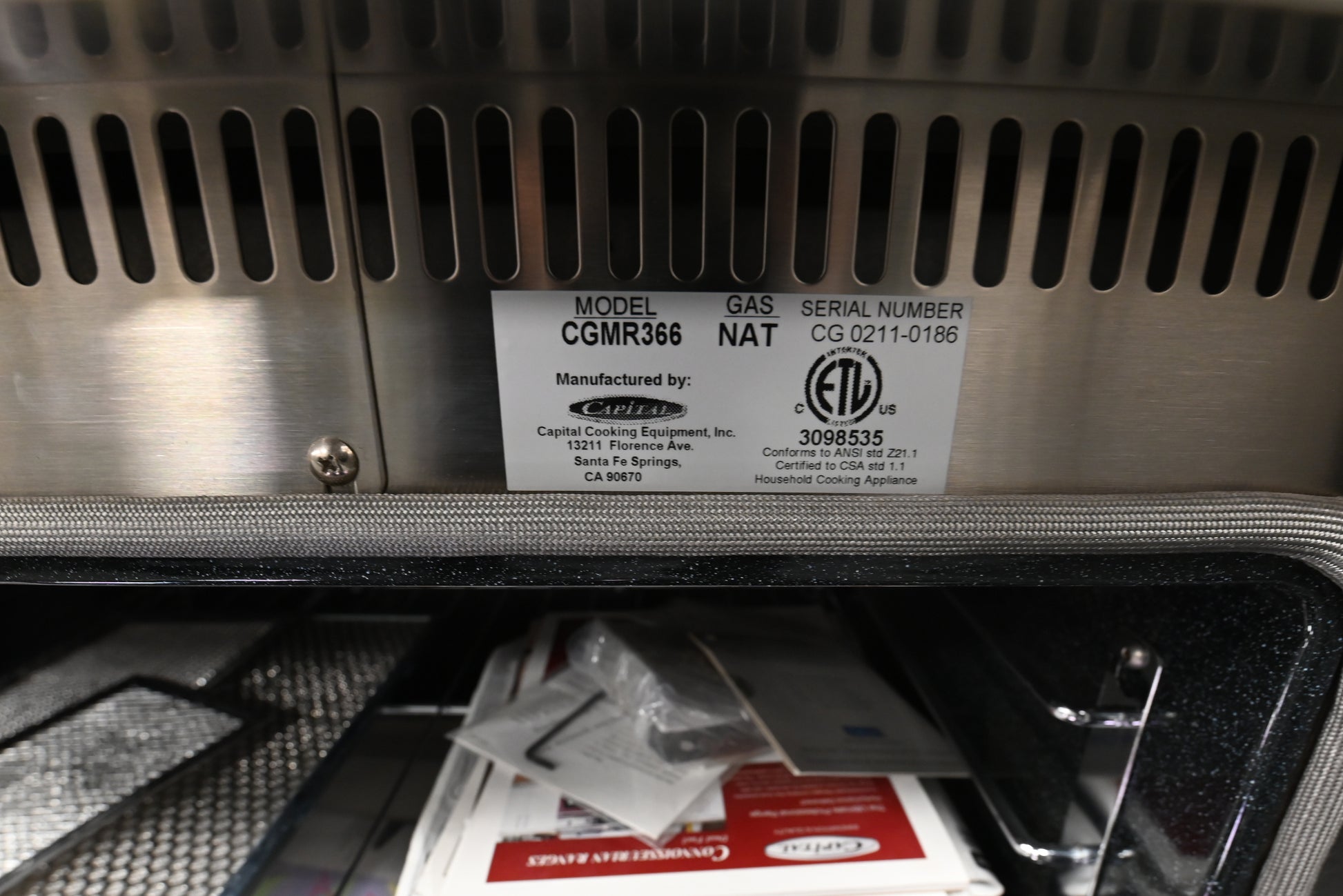 Capital CGMR366 36" Stainless Steel Pro-Style Gas Range