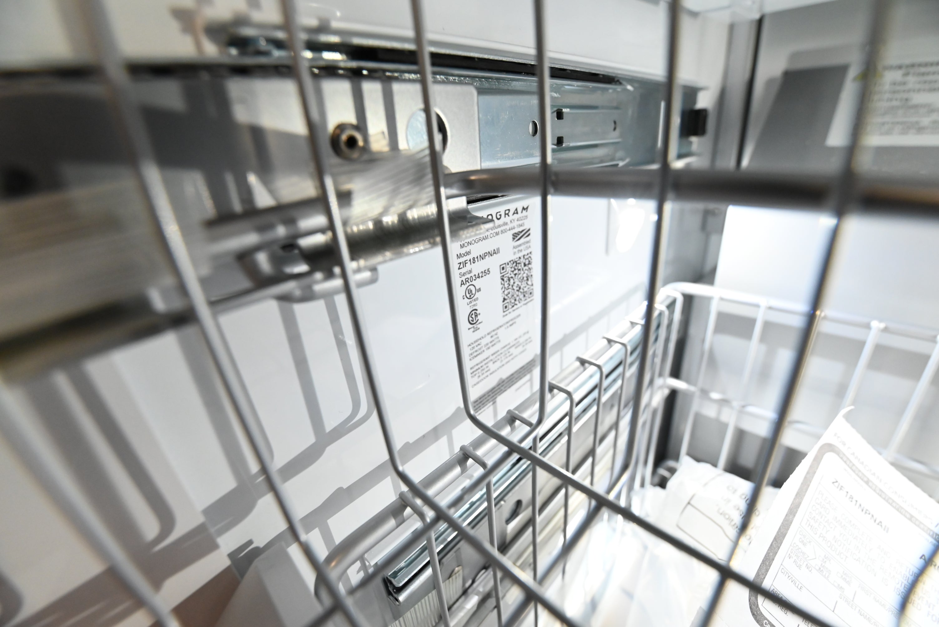 Monogram ZIF181NPNAII 18" Stainless Steel Paneled All Freezer Column