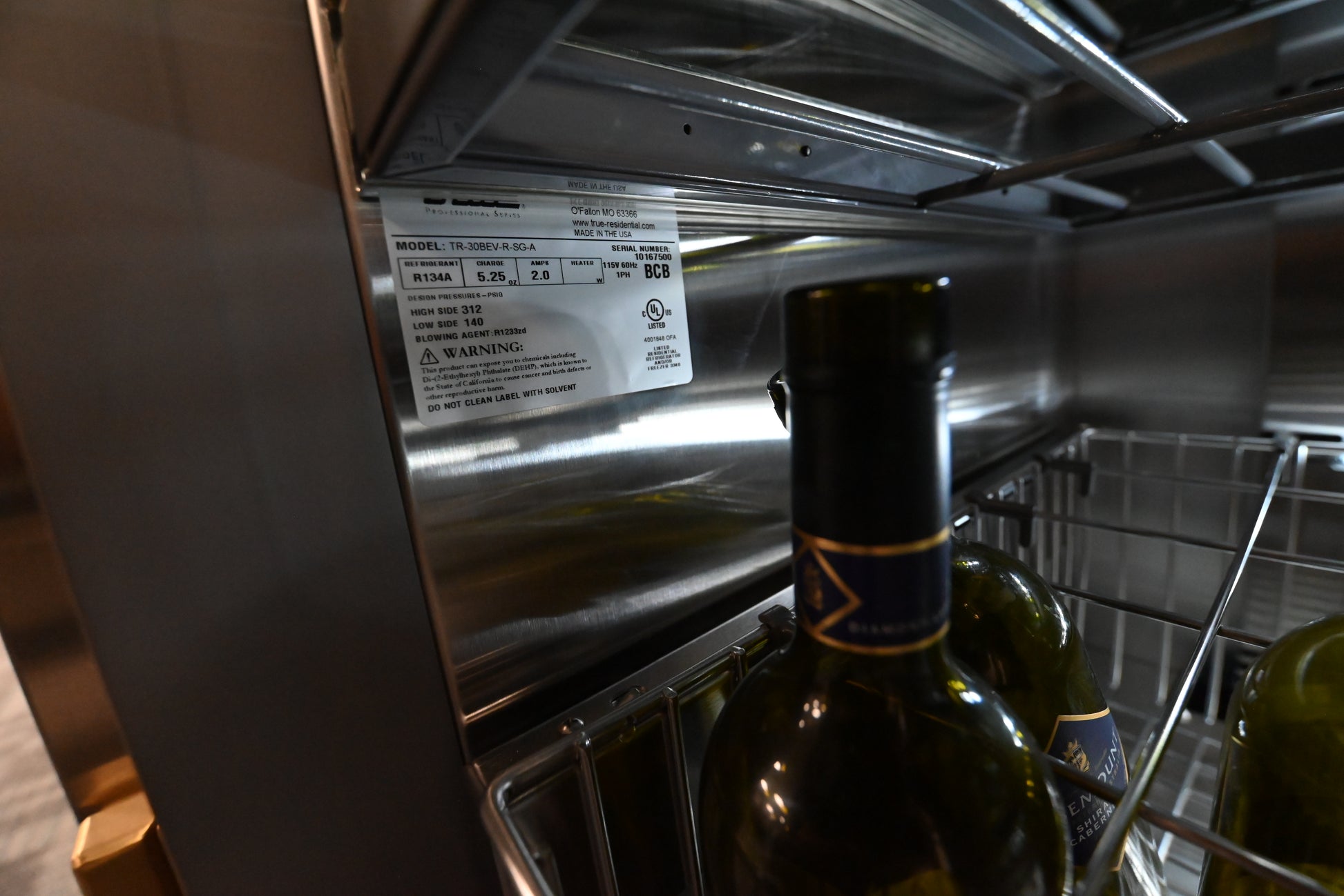 True TR-30BEV-R-SG-A 30" Stainless Steel Built-In All Refrigerator Column