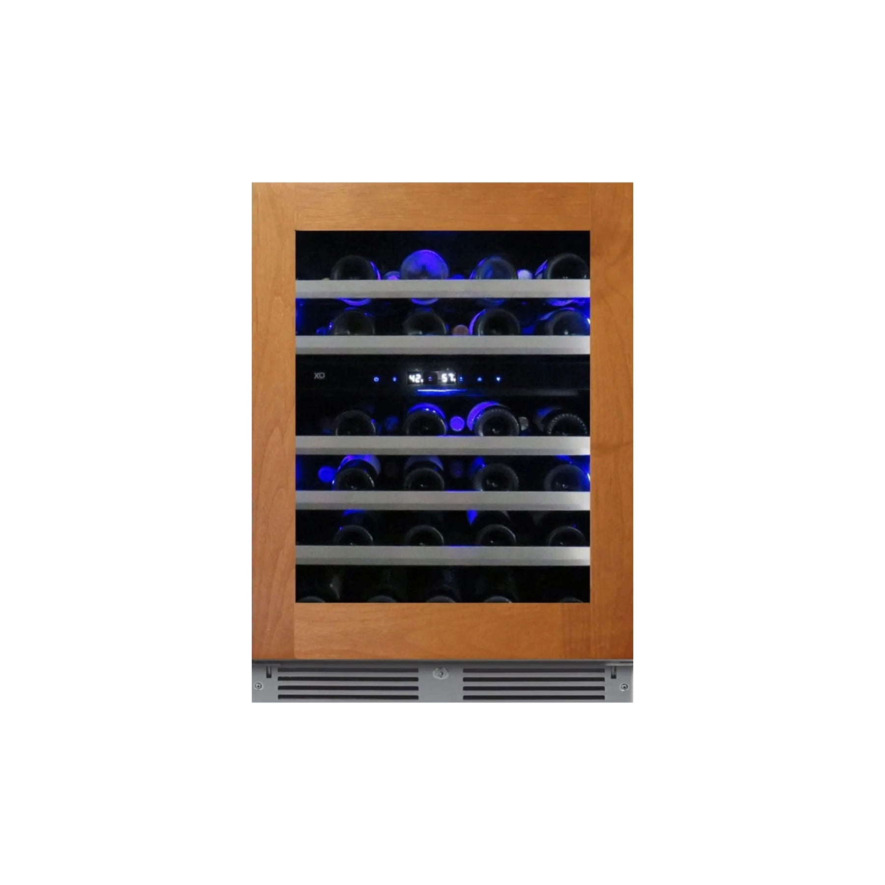 XO XOU24WDZGOL 24" Panel Ready Undercounter Dual Zone Wine Cooler
