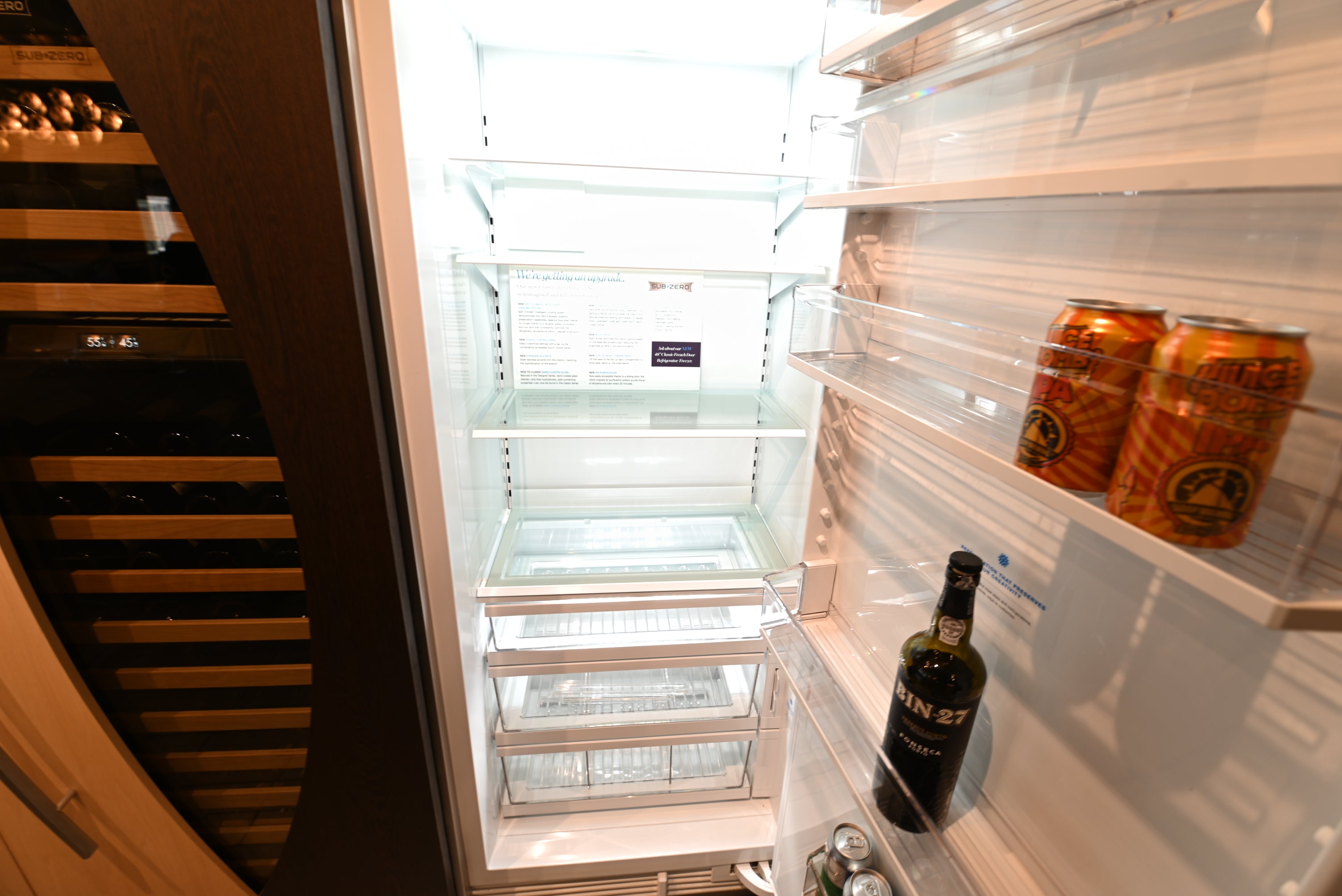 Sub-Zero IC-30R-RH 30" Panel Ready Smart Refrigerator Column