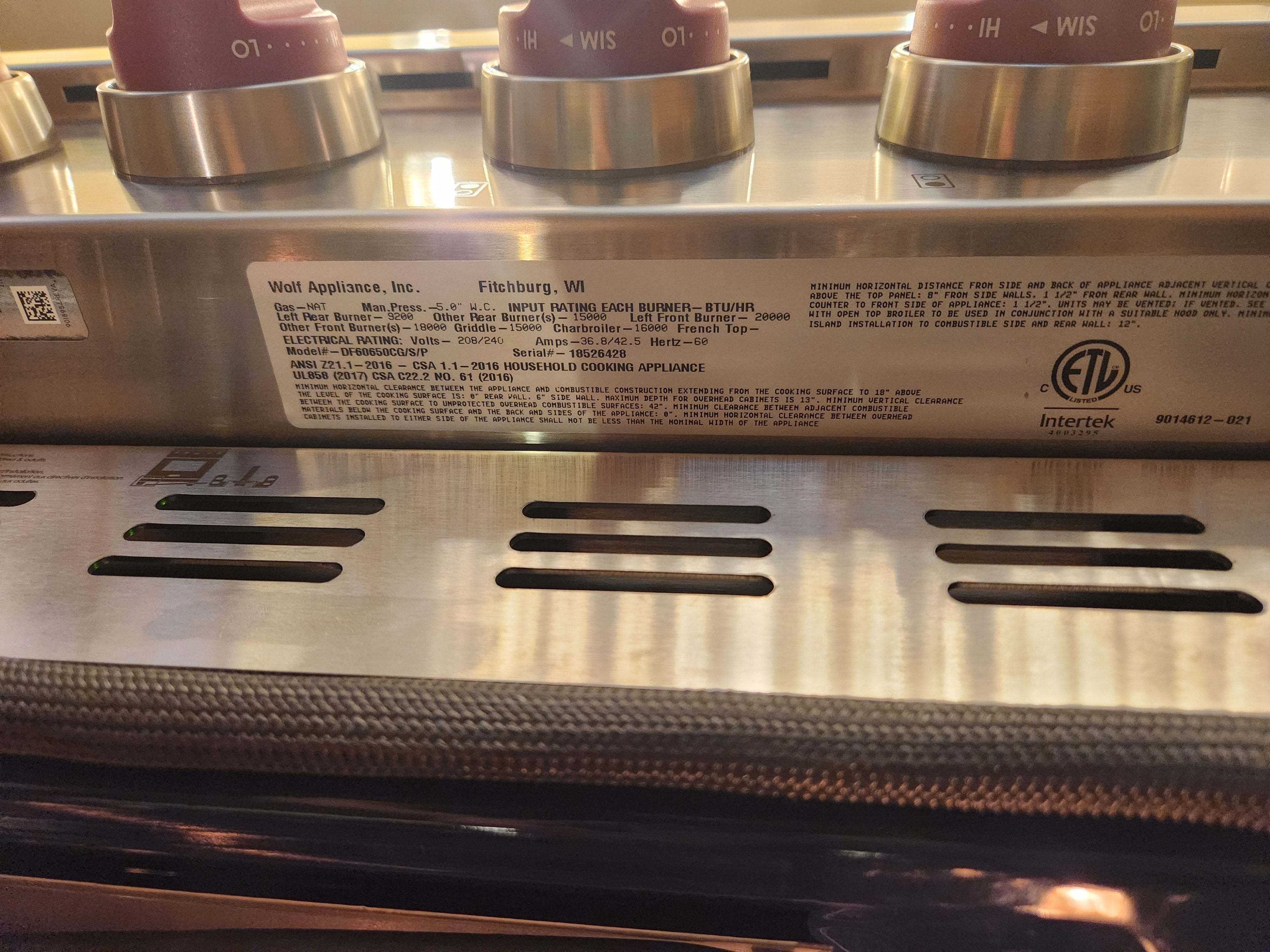 Wolf DF60650CG/S/P 60" Stainless Steel Dual Fuel Smart Freestanding Range with Griddle and Grill