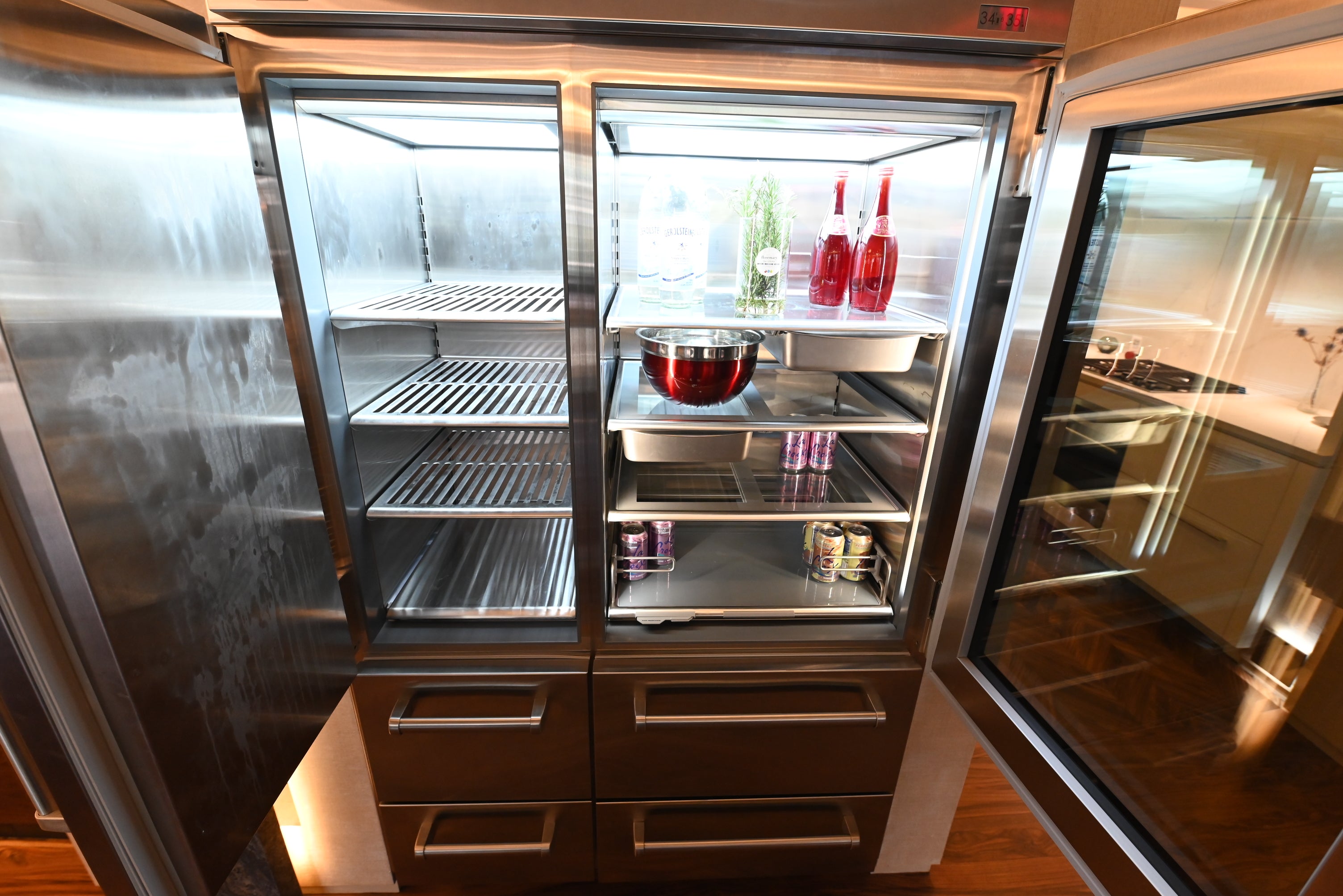 Sub-Zero Certified PRO4850G 48" Stainless Steel Refrigerator/Freezer with Glass Door