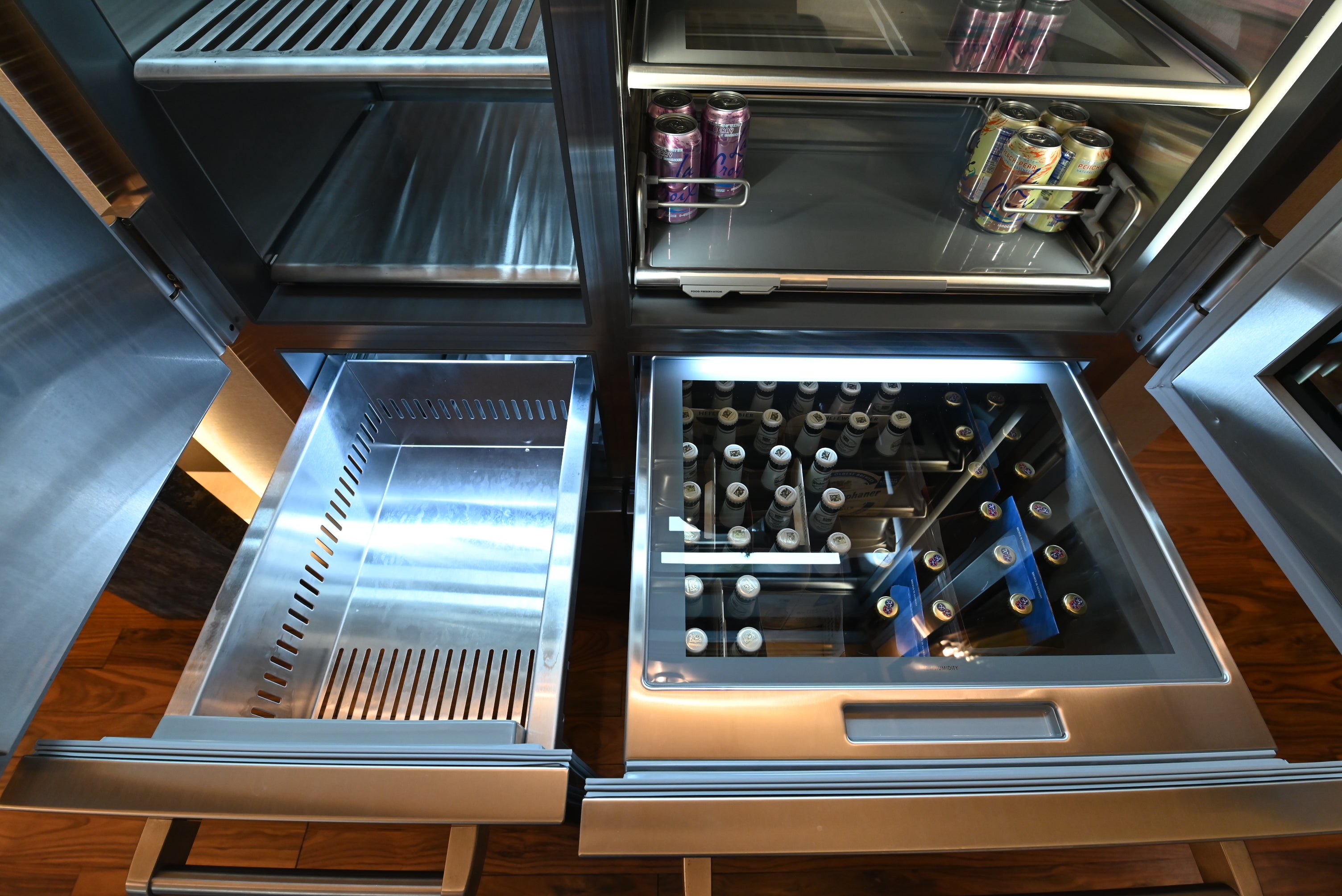 Sub-Zero Certified PRO4850G 48" Stainless Steel Refrigerator/Freezer with Glass Door