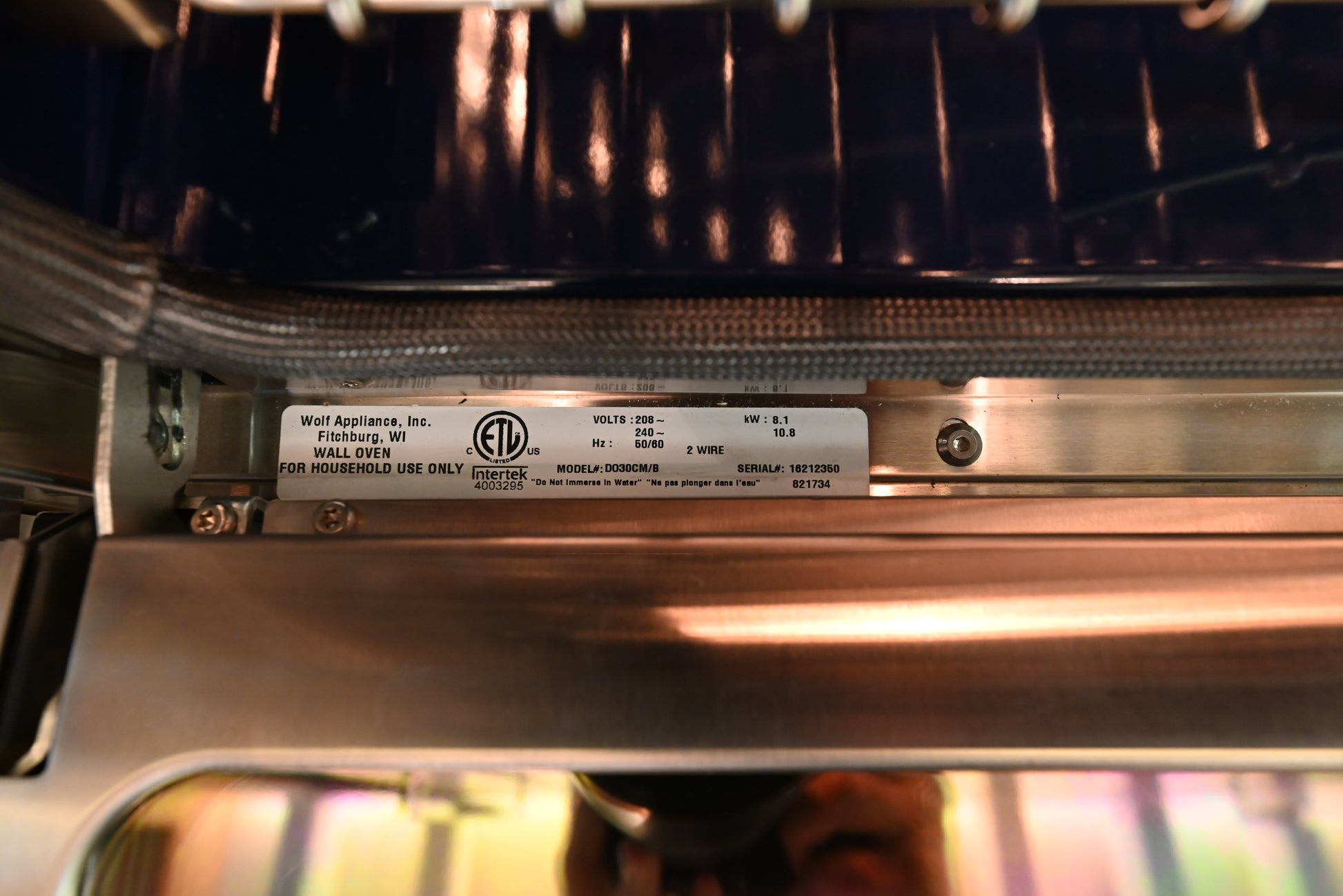 Wolf Certified DO30CM/B 30" Black Electric Double Wall Oven