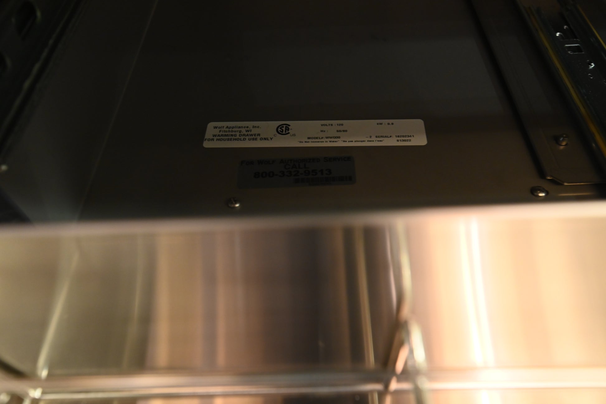 Wolf Certified WWD30 30" Panel Ready Warming Drawer