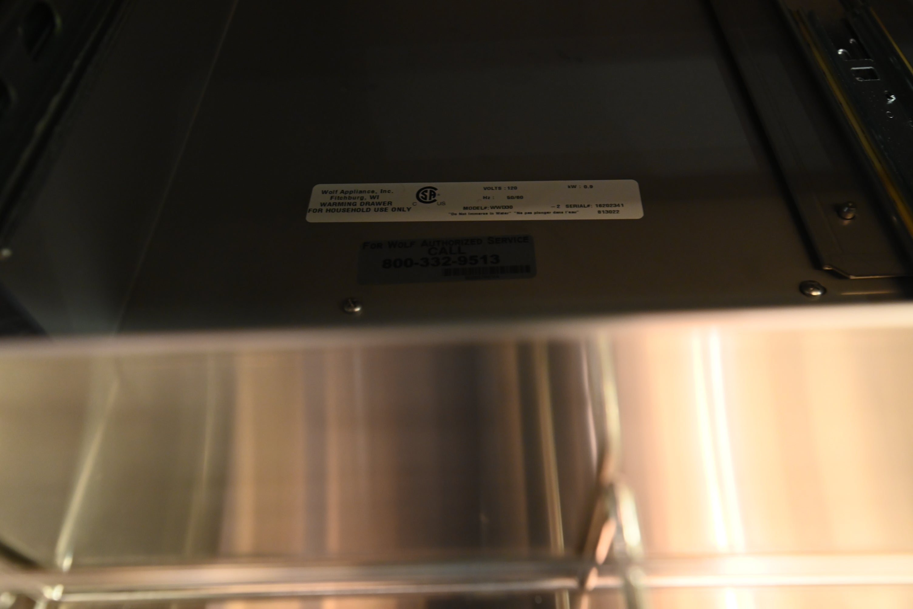 Wolf Certified WWD30 30" Panel Ready Warming Drawer