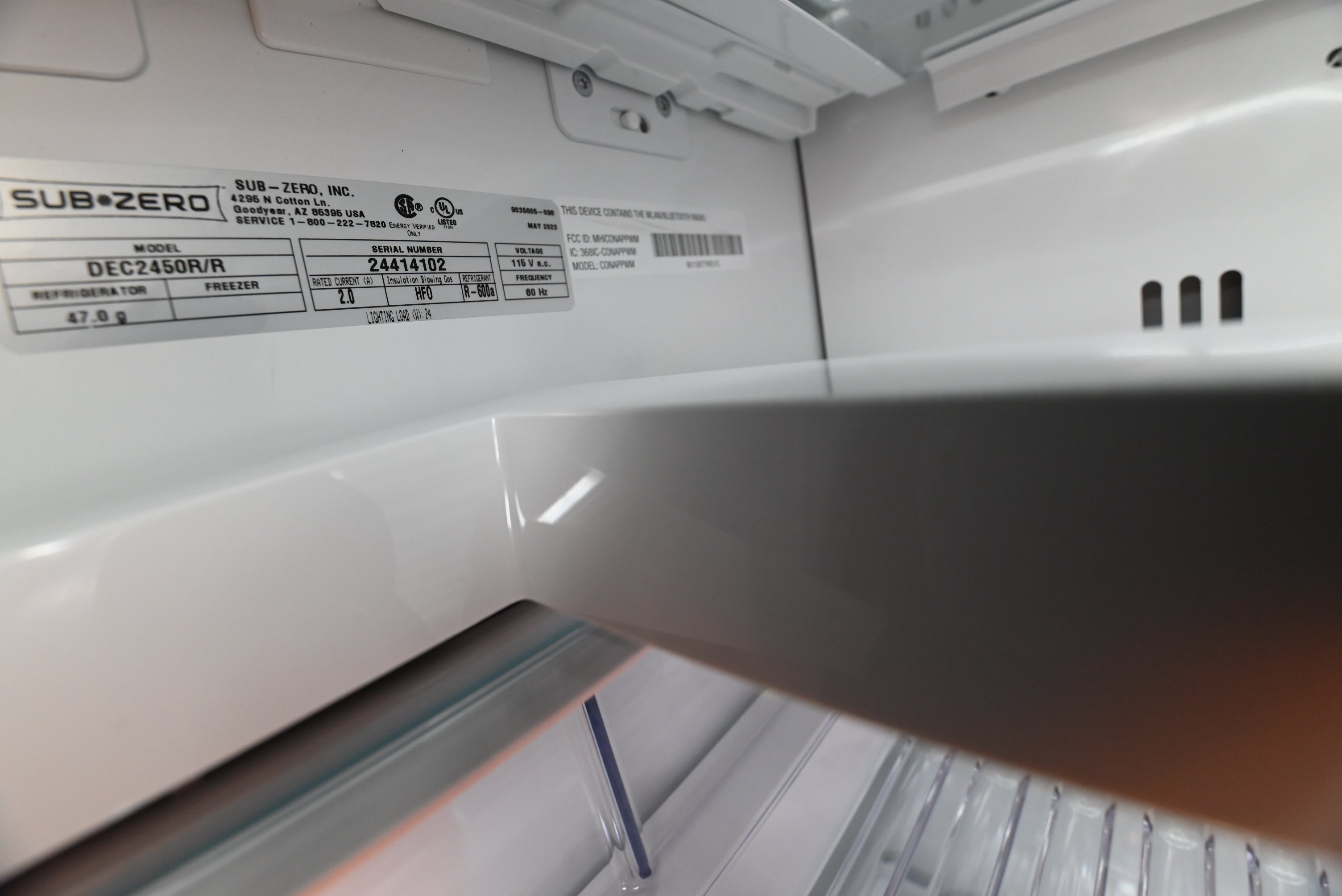 Sub-Zero Certified DEC2450R/R 24" Panel Ready Refrigerator Column