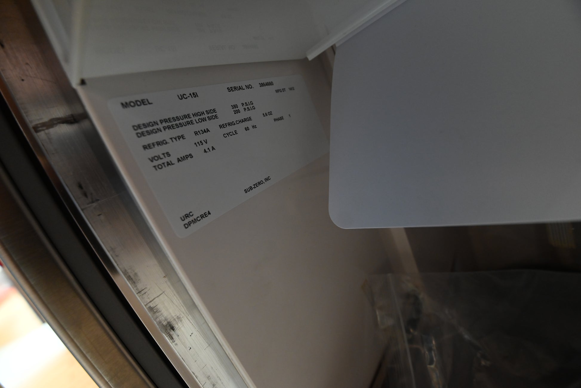 Sub-Zero Certified UC-15I 15" Stainless Steel Ice Maker