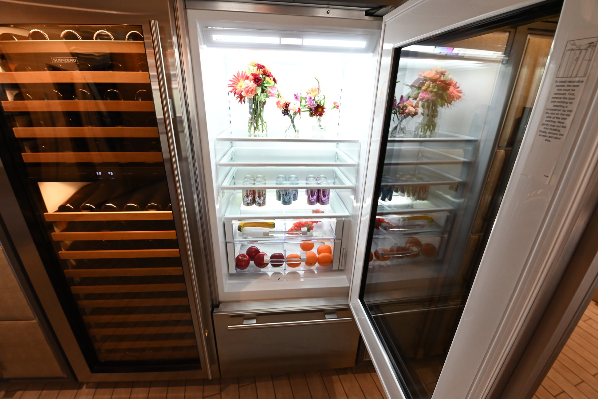Sub-Zero Certified BI-30UG/0 30" Panel Ready Bottom Freezer Refrigerator with Glass Door
